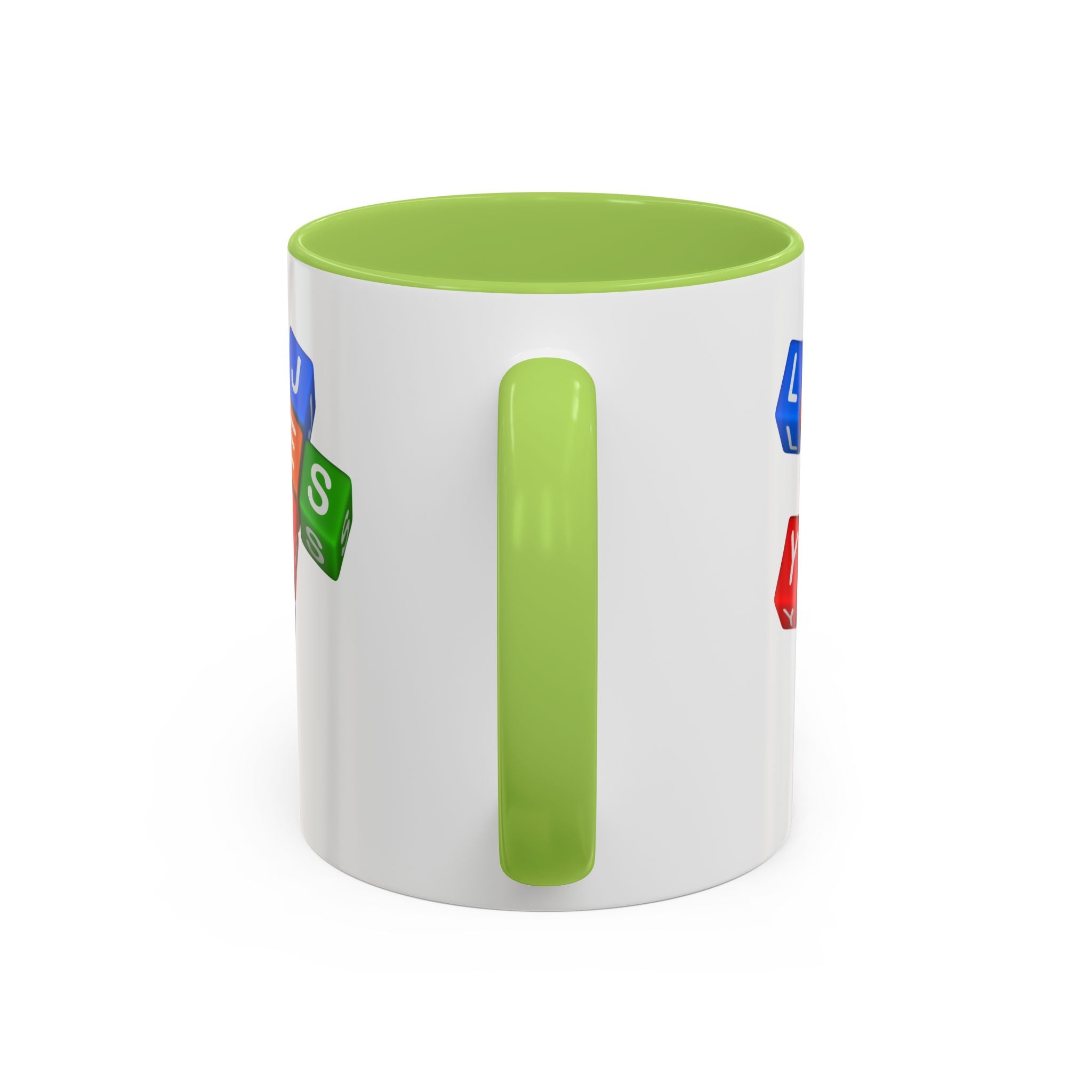 Colorful Letter Blocks 'Jesus Loves You' Mug | Accent Coffee Mug
