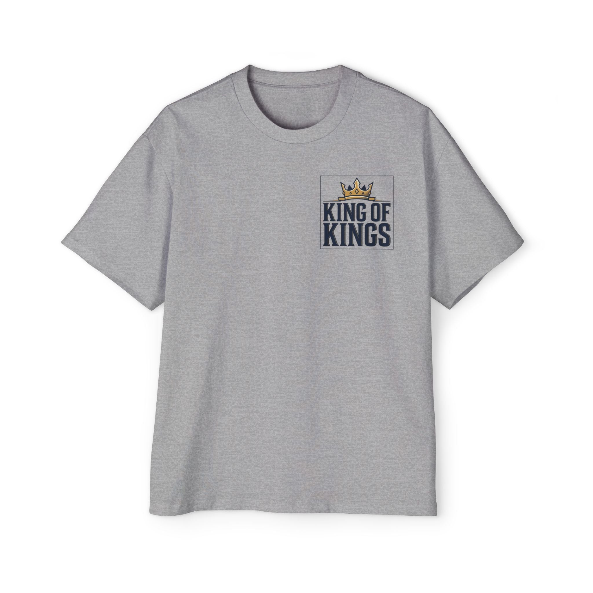 King of Kings Tee — Men's Oversized Graphic T-Shirt with Crown Design