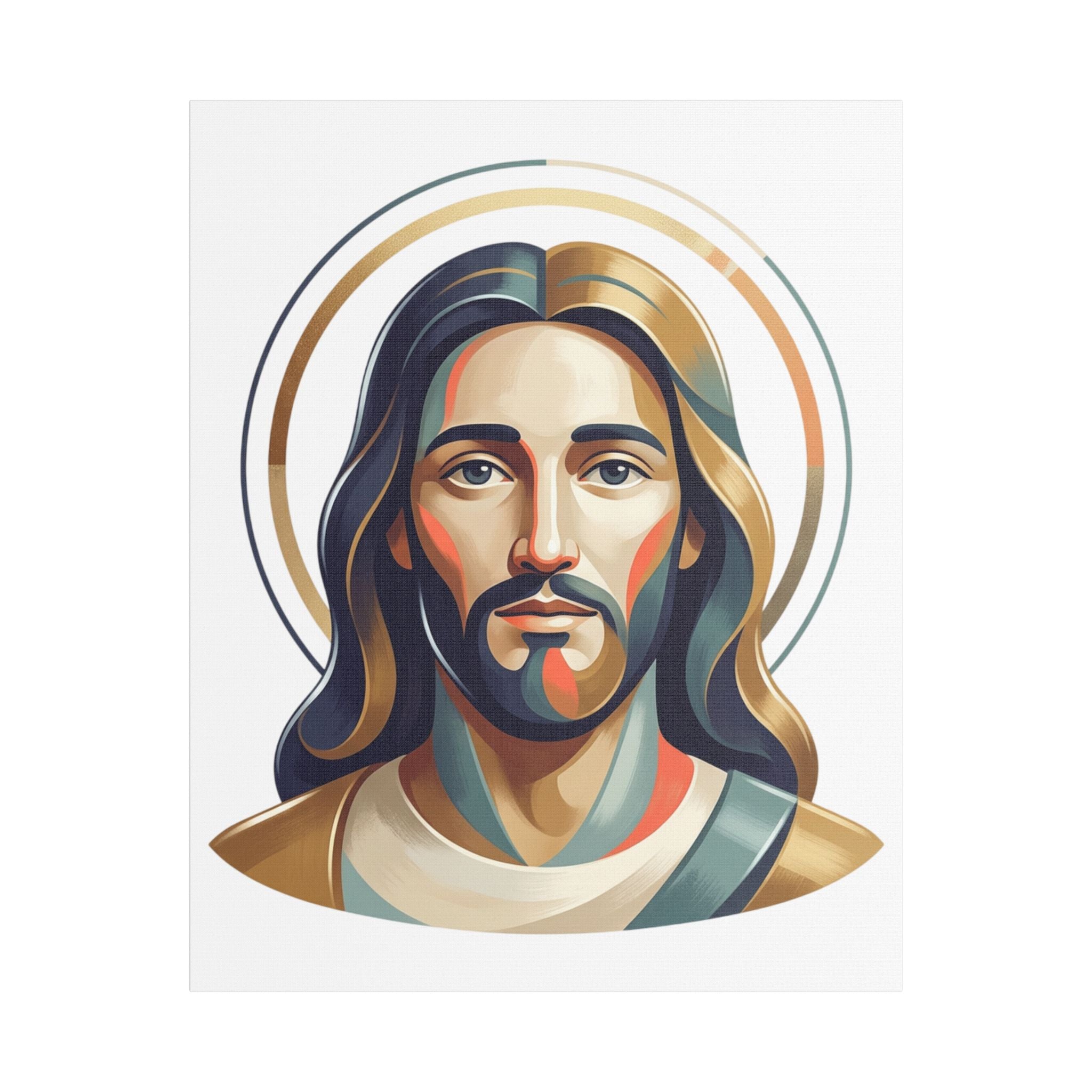 Jesus Portrait Satin Canvas