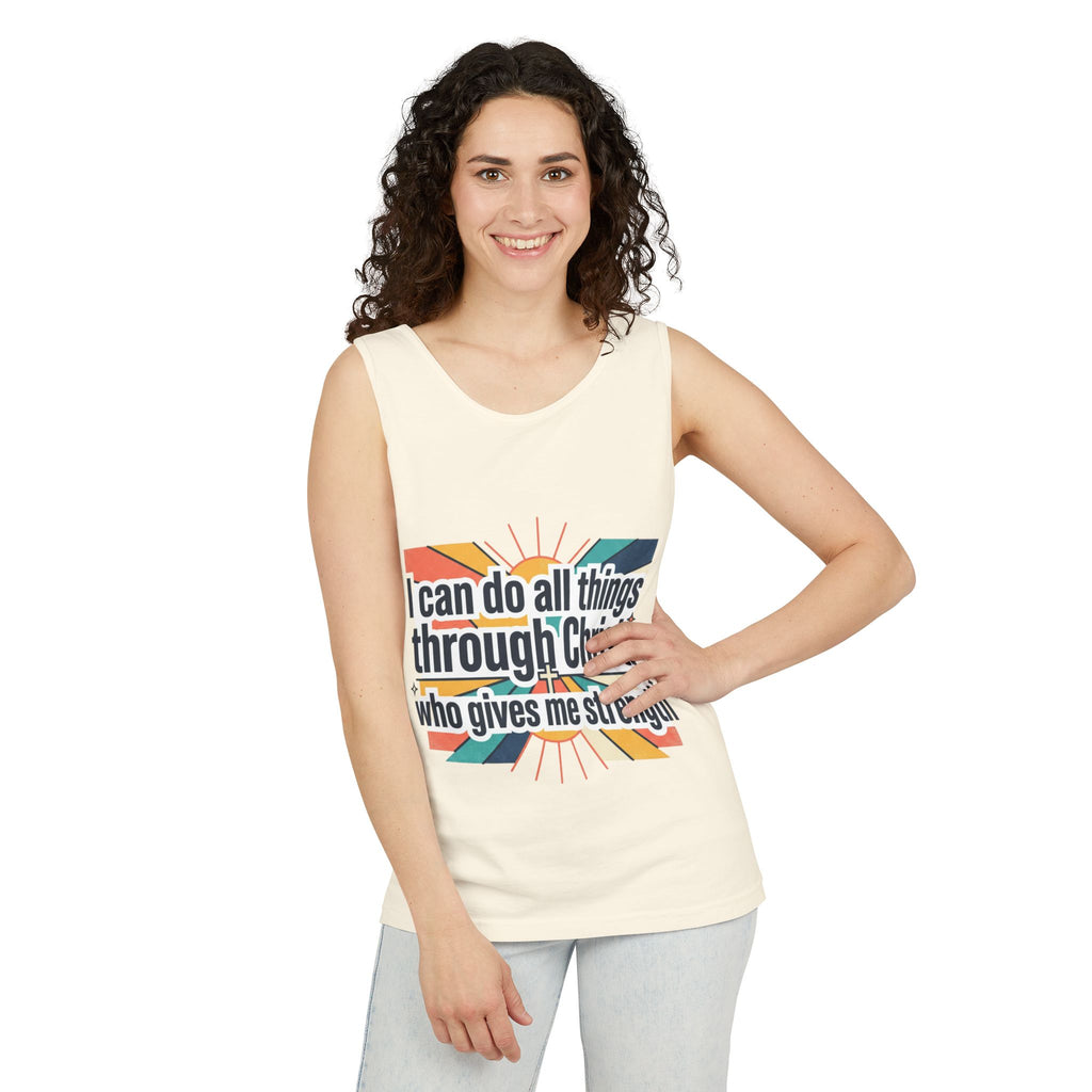 I can do all things tank top | Christian faith apparel