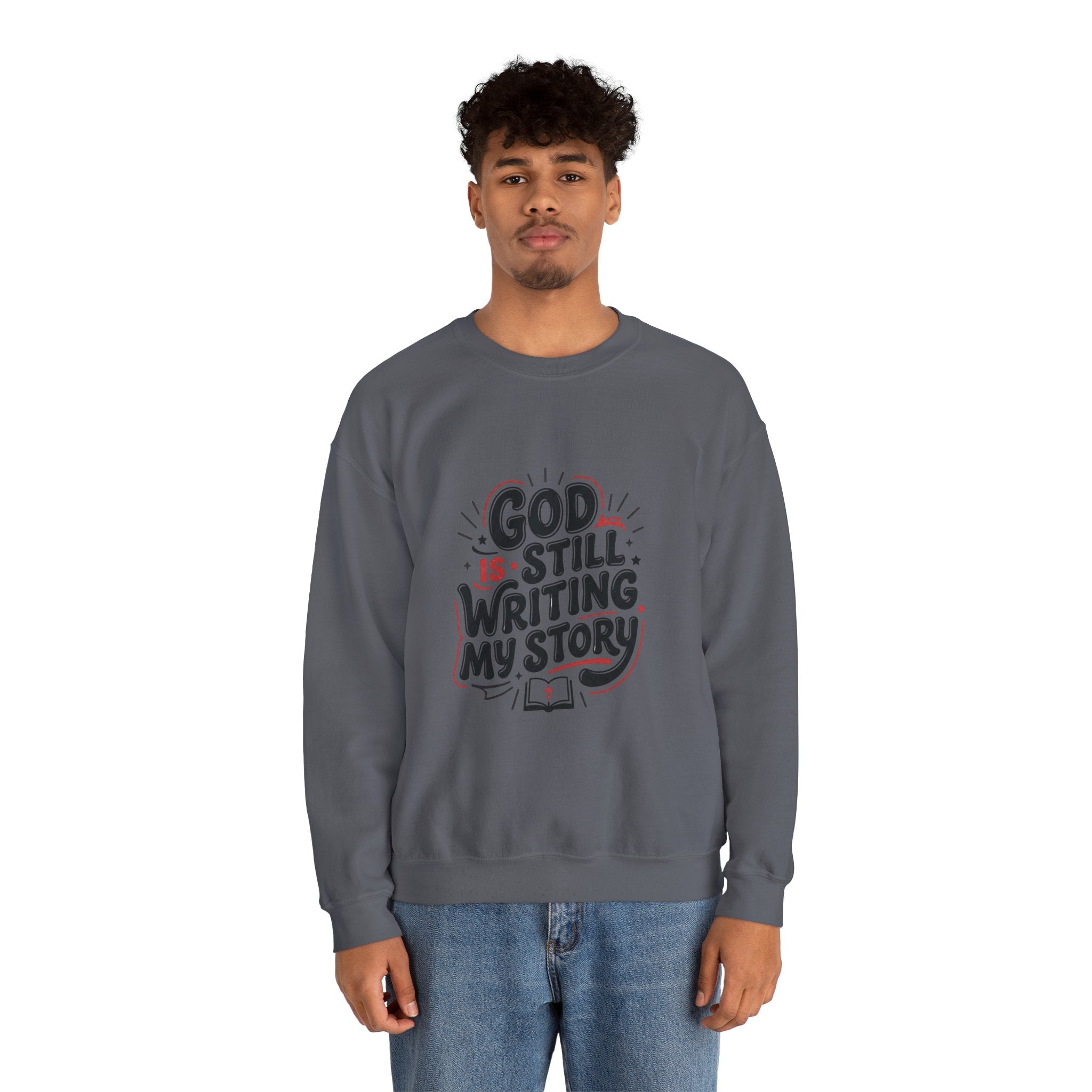 God Is Still Writing My Story Sweatshirt | Christian encouragement, groovy scripture