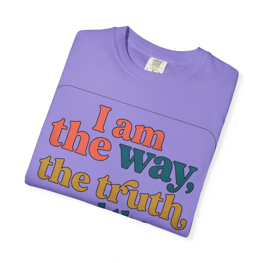 Christian T-Shirt — "I Am the Way, the Truth, and the Life" Retro Scripture Tee (John 14:6)