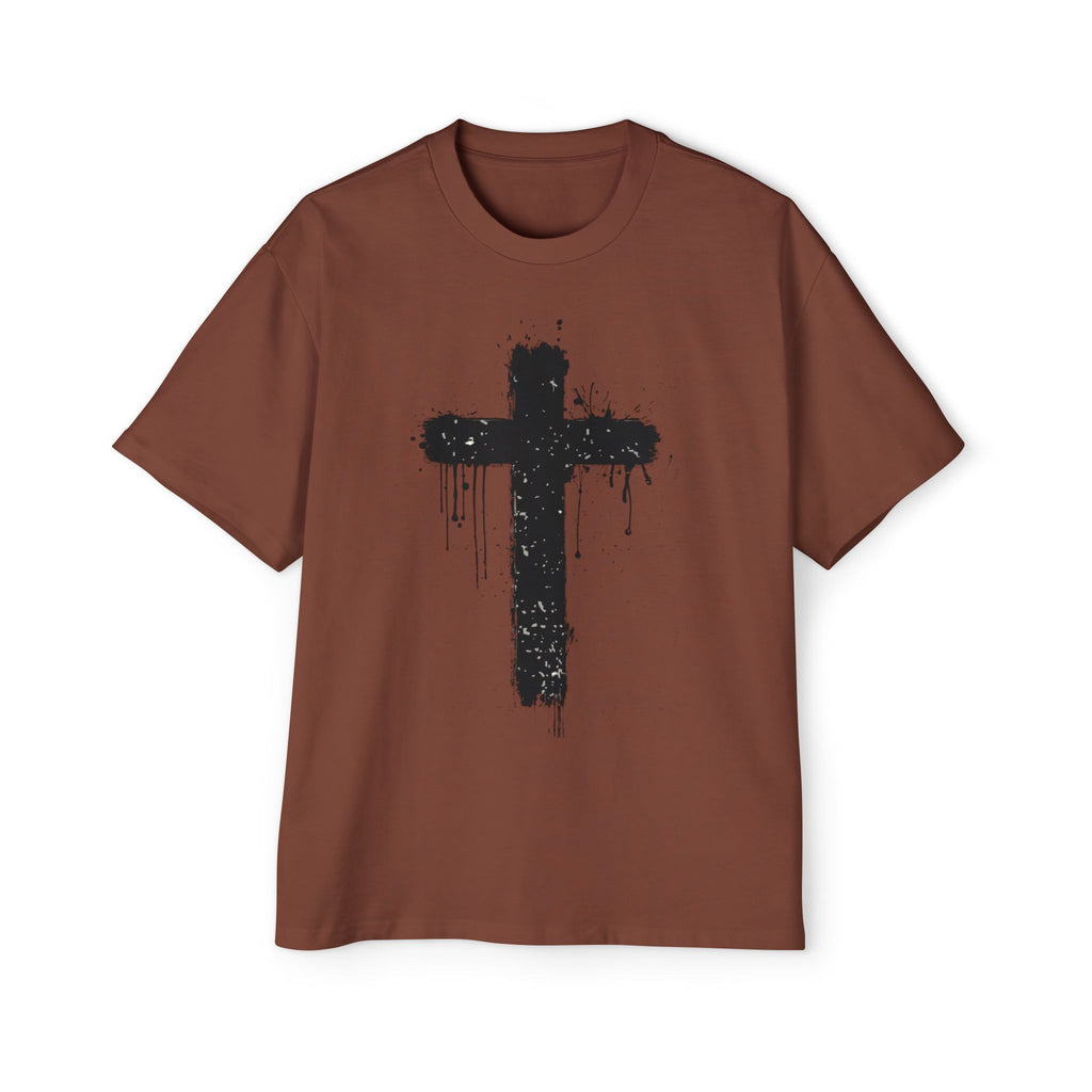 Dripping Paint Cross T-Shirt | Grunge Christian Tee