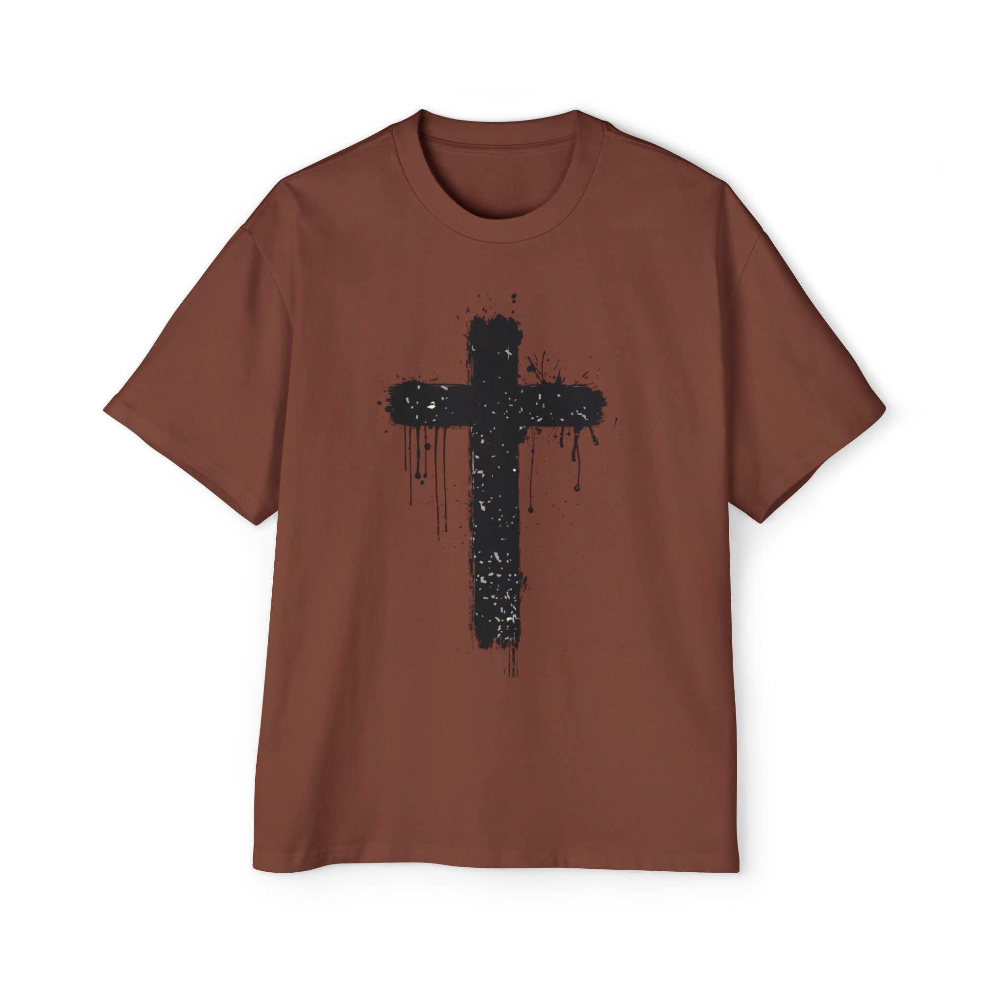 Dripping Paint Cross T-Shirt | Grunge Christian Tee