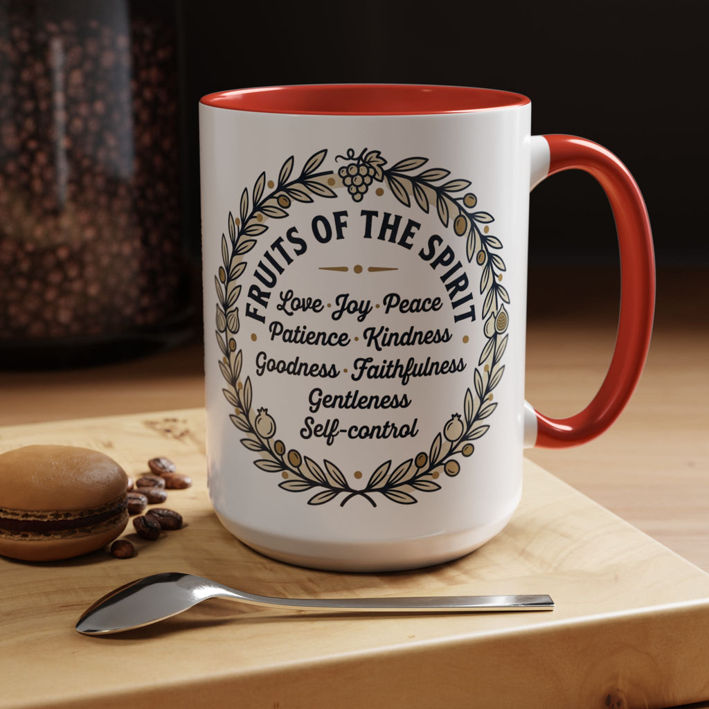 Fruits of the spirit Script Mug | Accent Coffee Mug