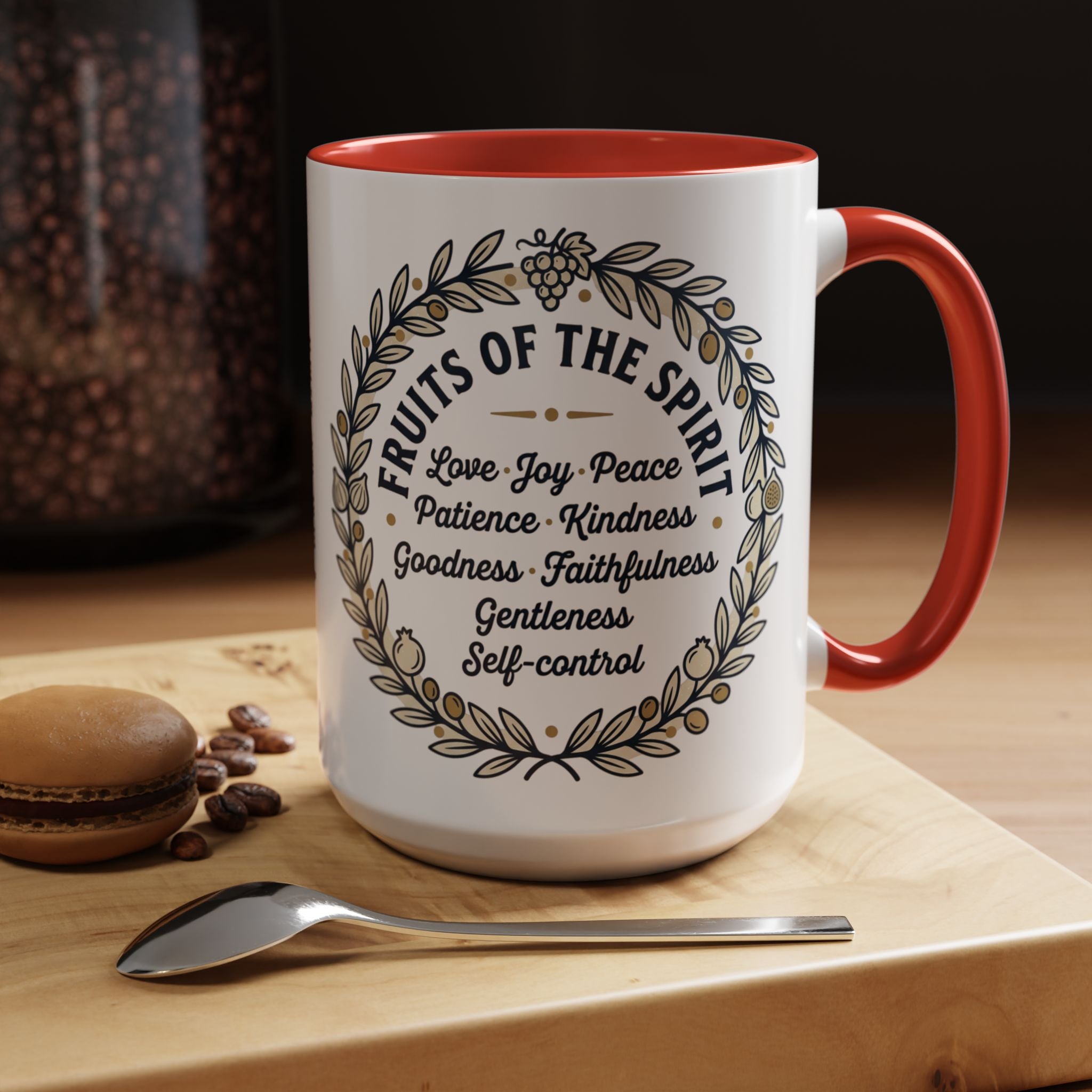 Fruits of the spirit Script Mug | Accent Coffee Mug