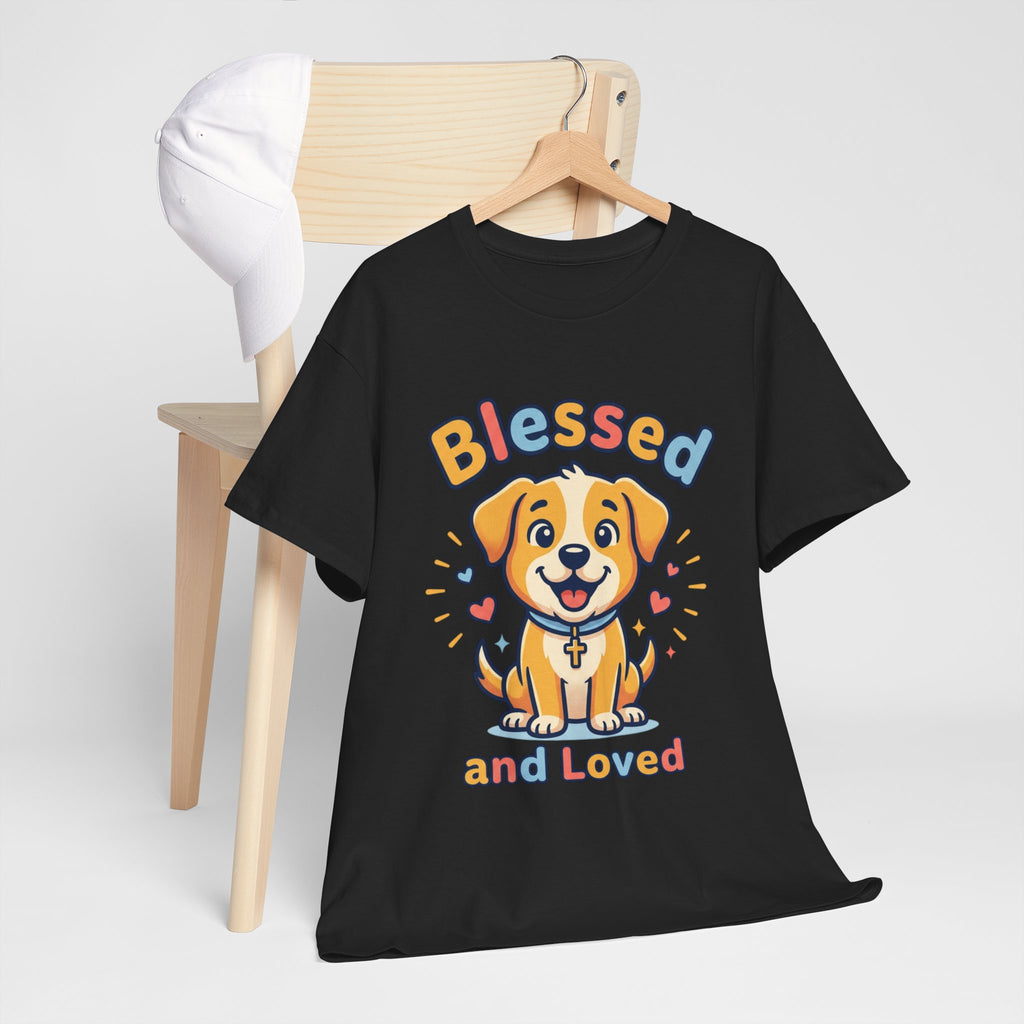 Blessed and Loved Puppy T-Shirt — Cute Dog Graphic Tee for Pet Lovers