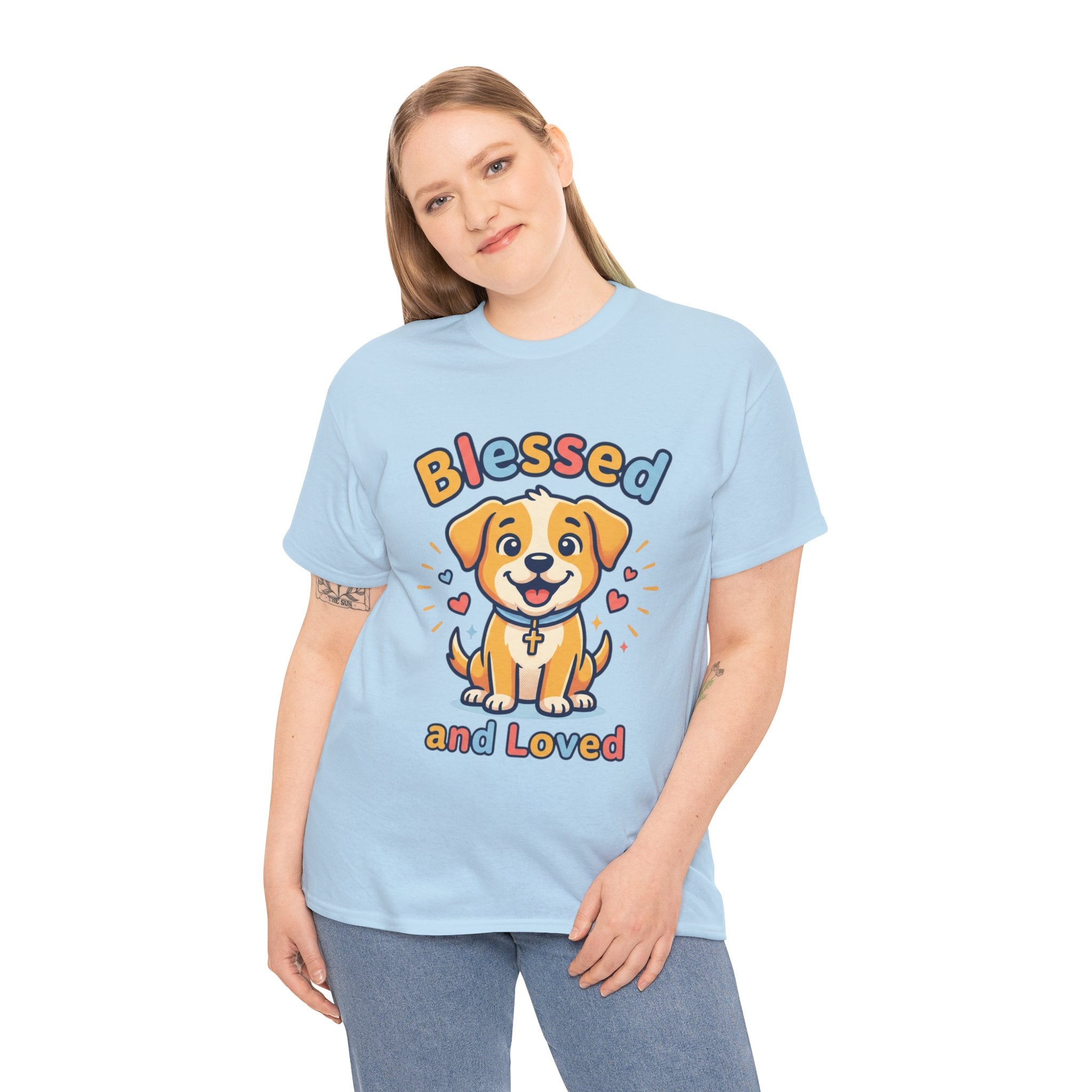 Blessed and Loved Puppy T-Shirt — Cute Dog Graphic Tee for Pet Lovers