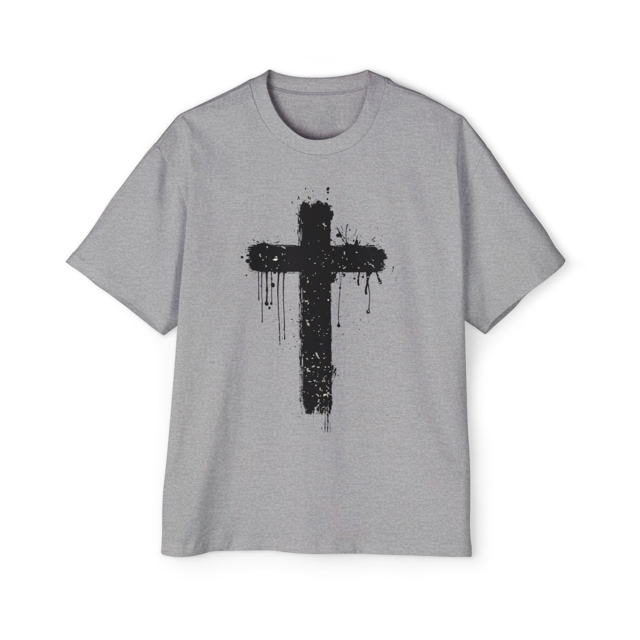 Dripping Paint Cross T-Shirt | Grunge Christian Tee