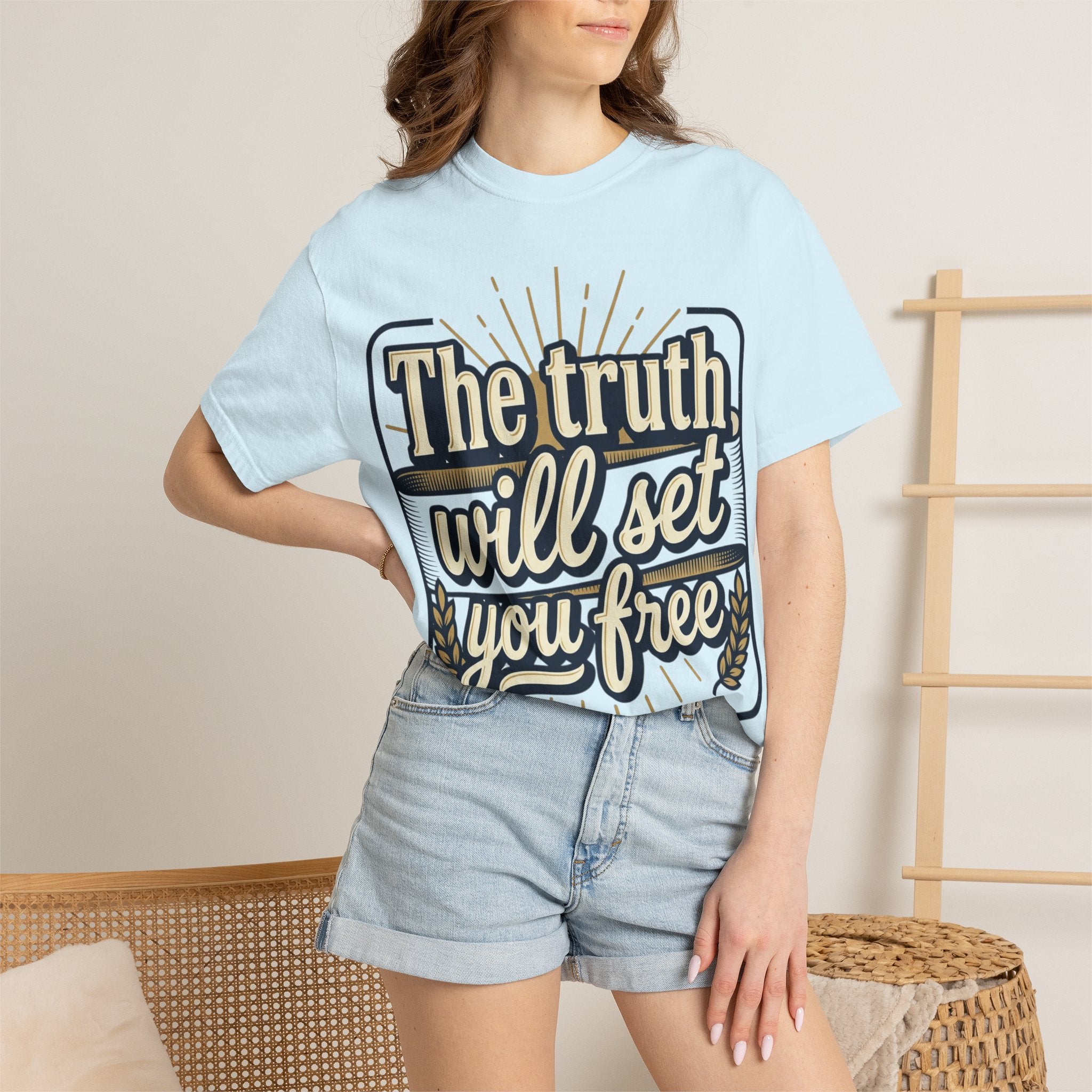 T-Shirt — "The Truth Will Set You Free" Inspirational Graphic Tee