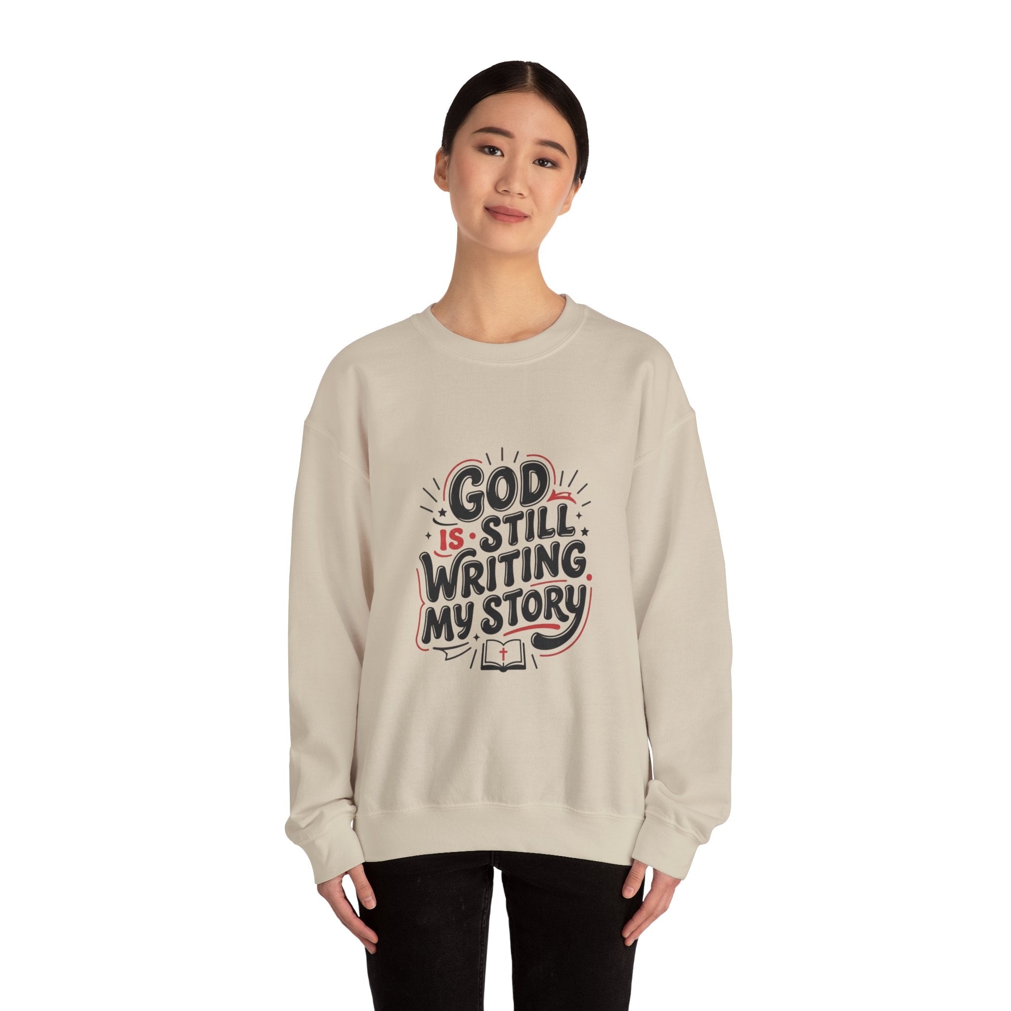 God Is Still Writing My Story Sweatshirt | Christian encouragement, groovy scripture
