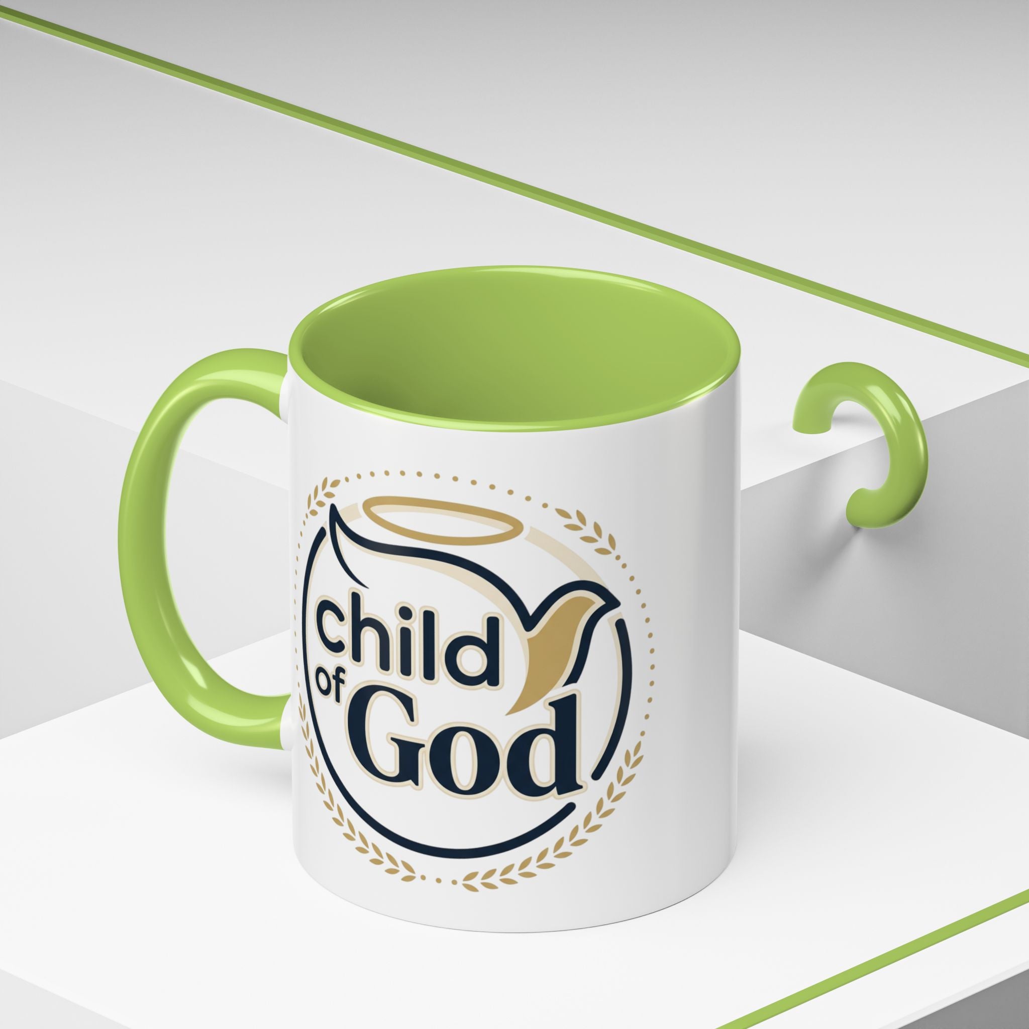 Child of God Accent Coffee Mug — 11/15 oz Christian Faith Ceramic Mug