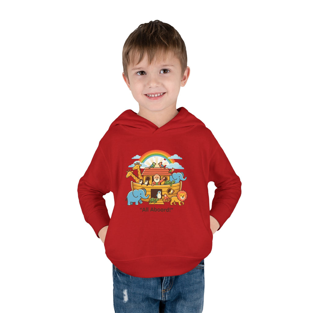 All aboard ark toddler hoodie | cute illustration pullover