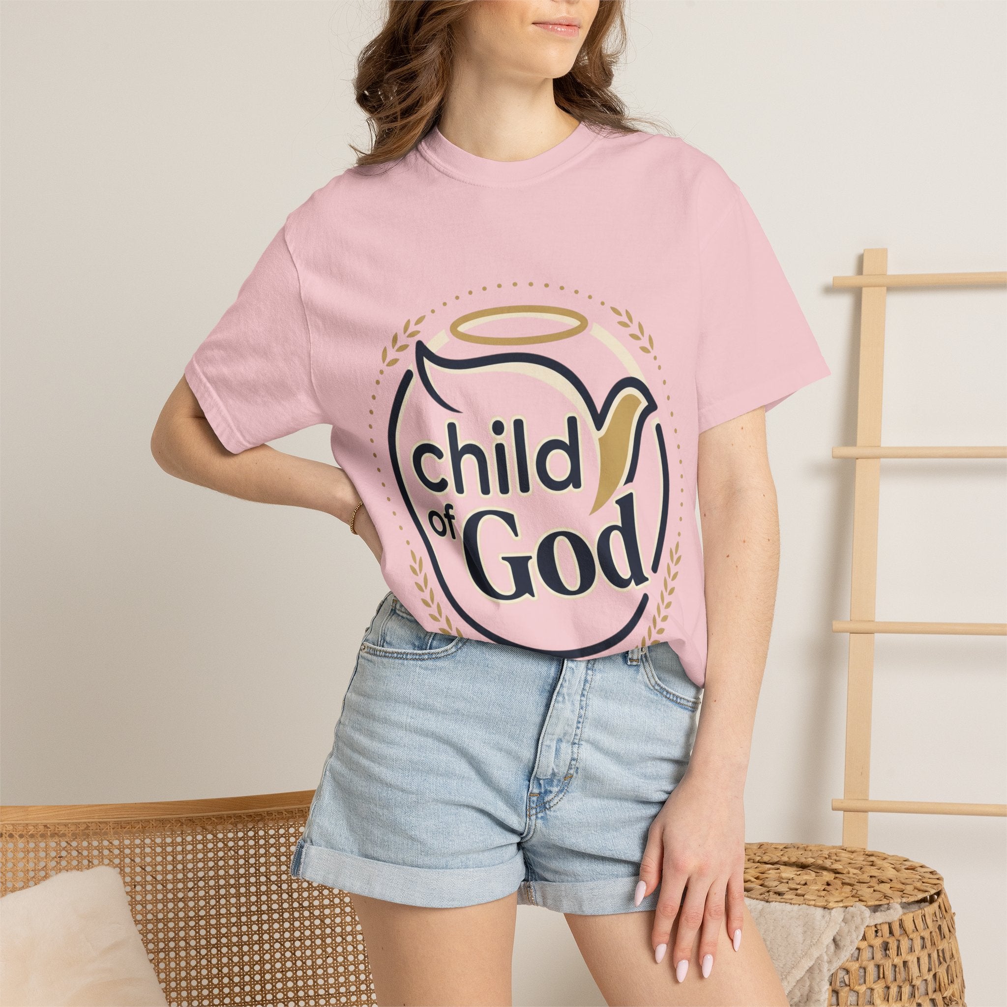 Child of God T‑Shirt — Faith Christian Tee with Dove & Halo