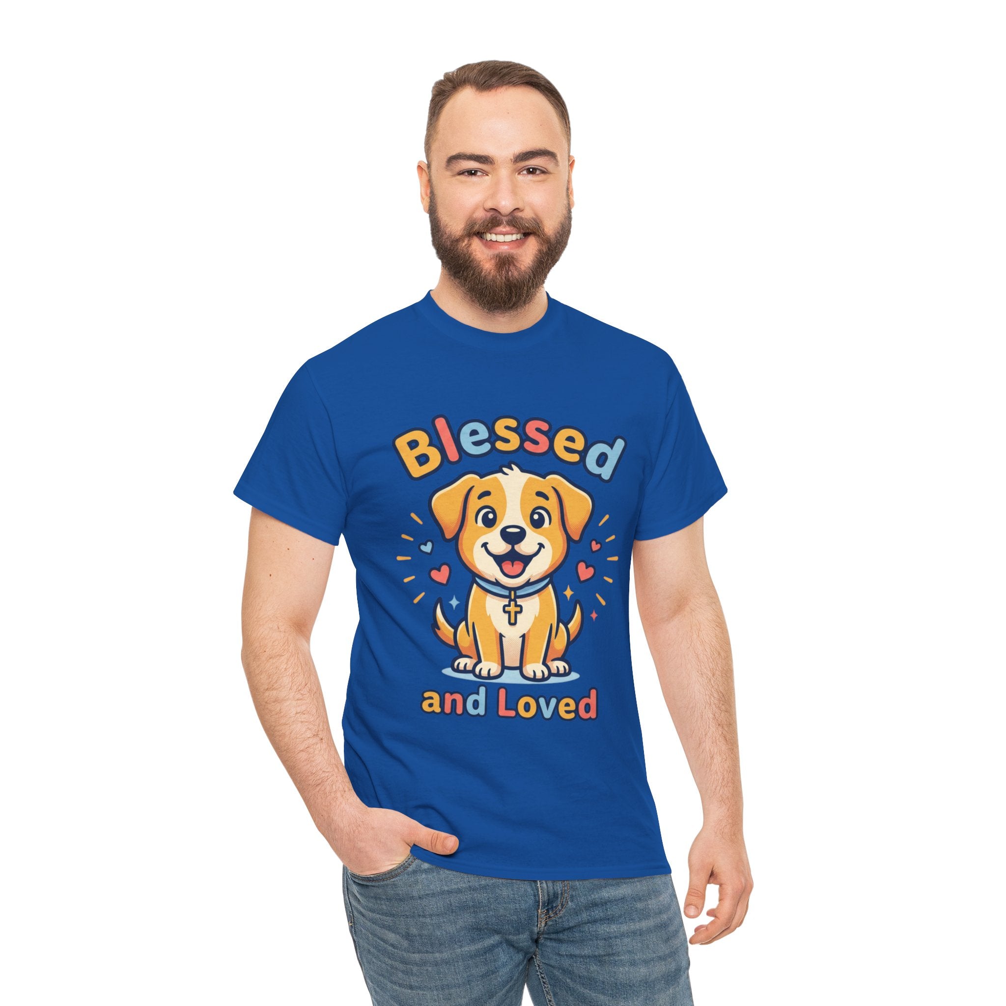 Blessed and Loved Puppy T-Shirt — Cute Dog Graphic Tee for Pet Lovers