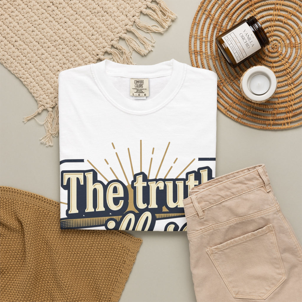 T-Shirt — "The Truth Will Set You Free" Inspirational Graphic Tee