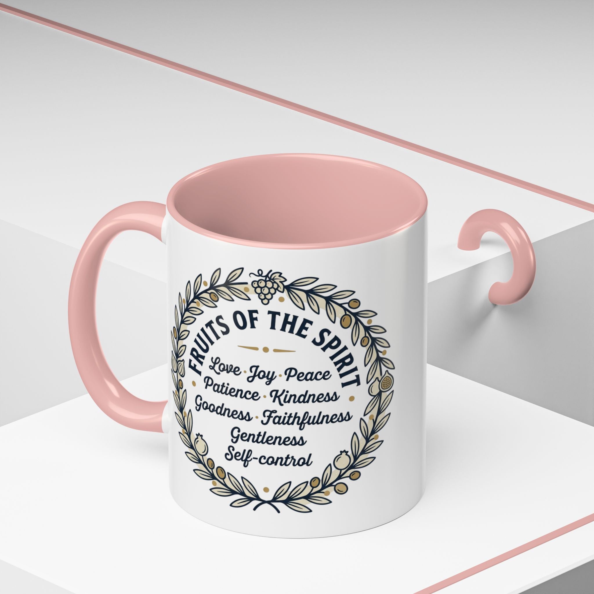 Fruits of the spirit Script Mug | Accent Coffee Mug
