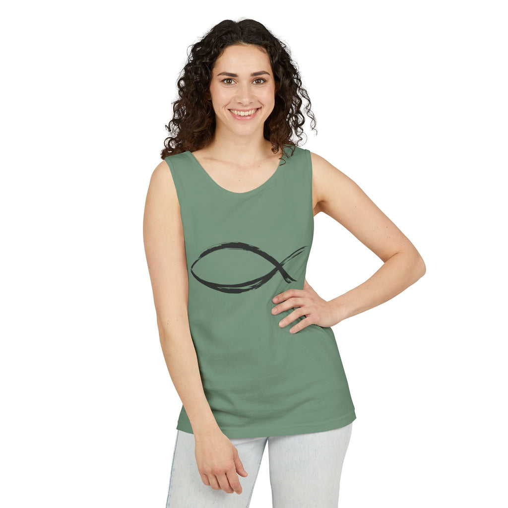 Fish Symbal tank top | Christian faith apparel