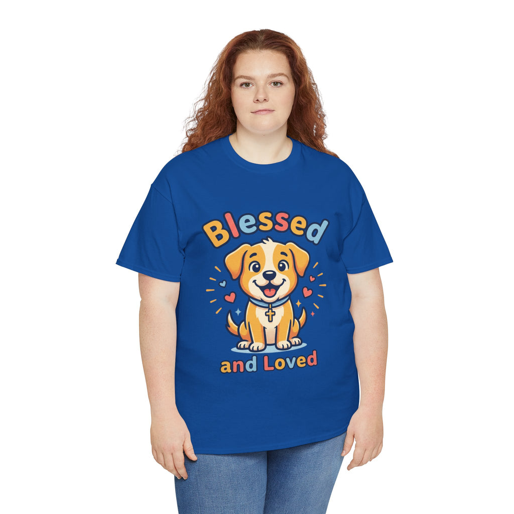 Blessed and Loved Puppy T-Shirt — Cute Dog Graphic Tee for Pet Lovers