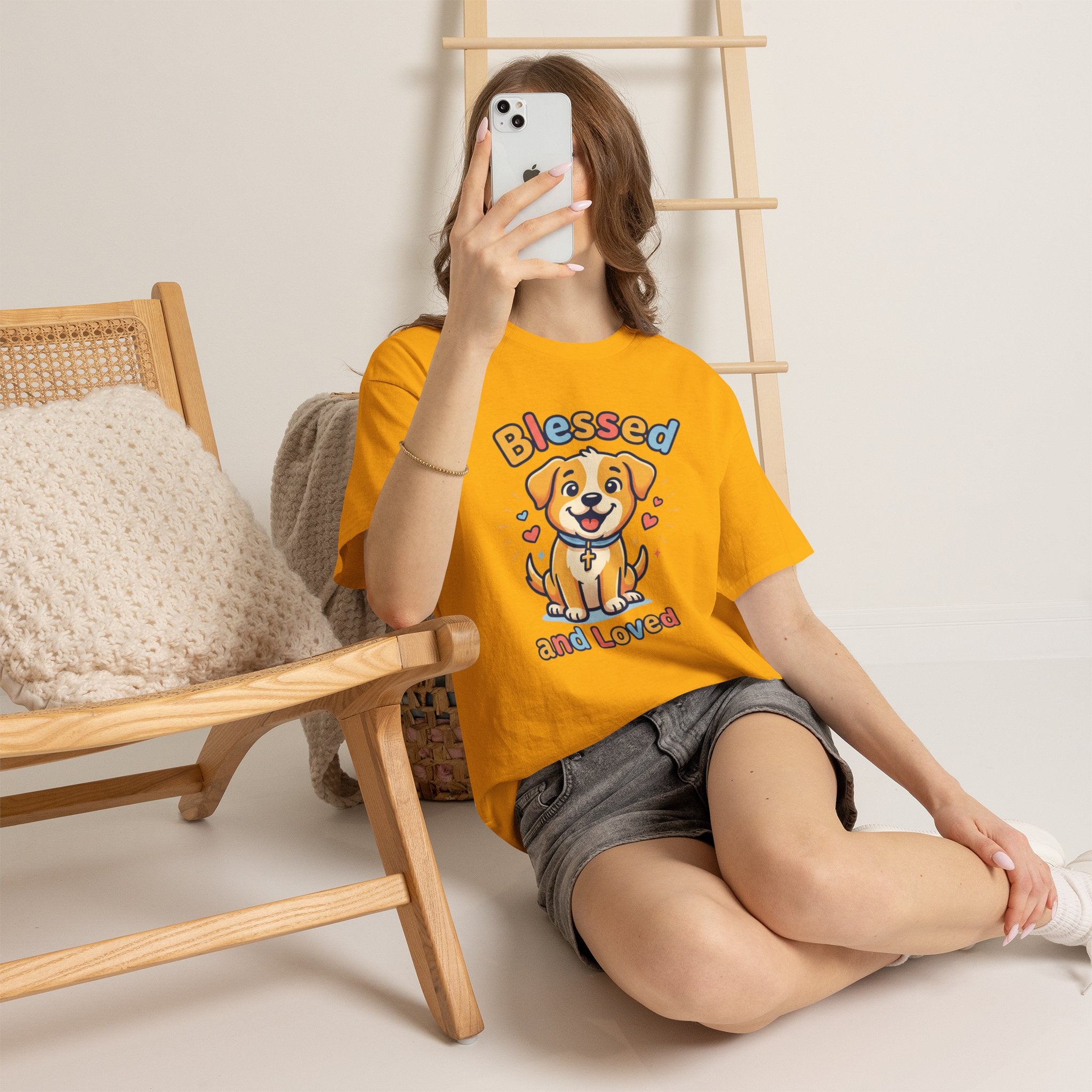 Blessed and Loved Puppy T-Shirt — Cute Dog Graphic Tee for Pet Lovers