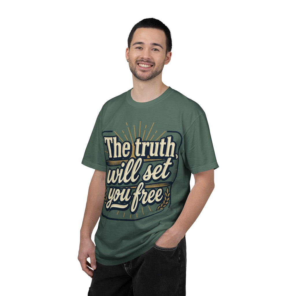 T-Shirt — "The Truth Will Set You Free" Inspirational Graphic Tee