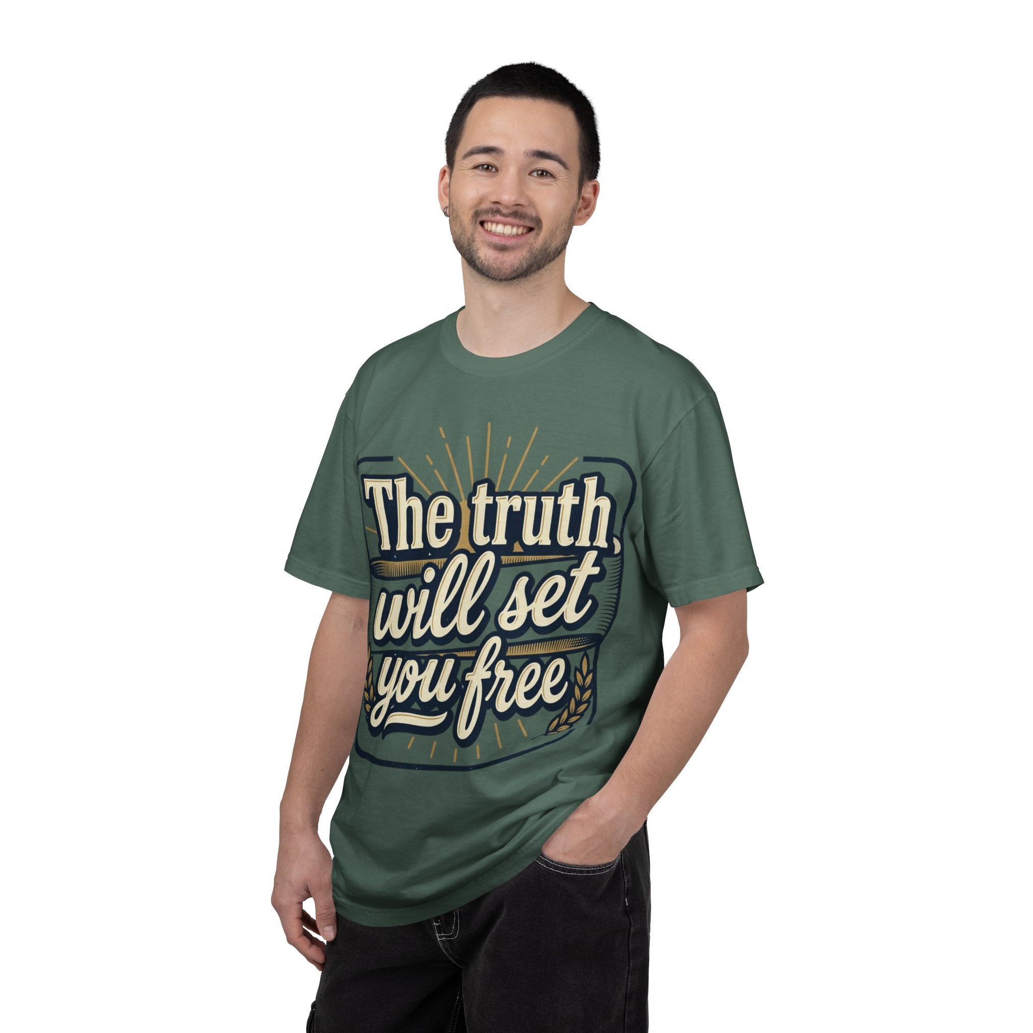 T-Shirt — "The Truth Will Set You Free" Inspirational Graphic Tee
