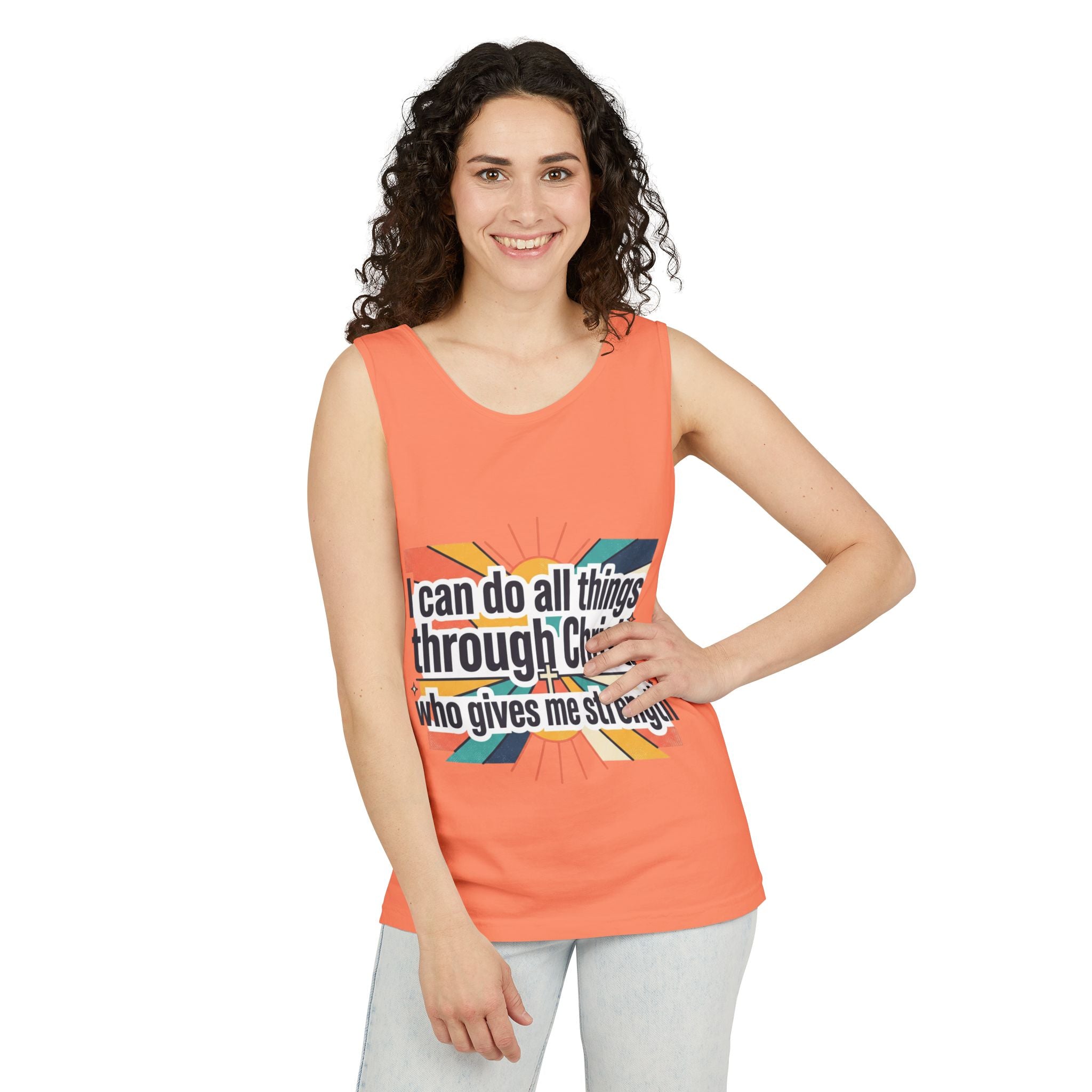 I can do all things tank top | Christian faith apparel