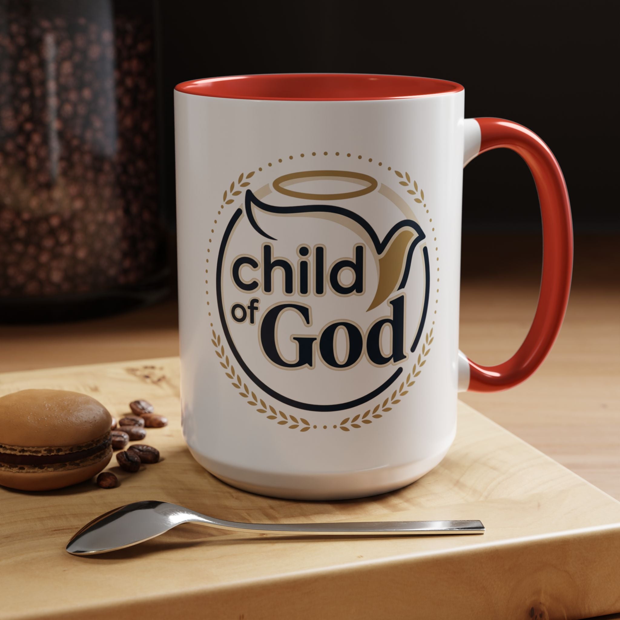 Child of God Accent Coffee Mug — 11/15 oz Christian Faith Ceramic Mug