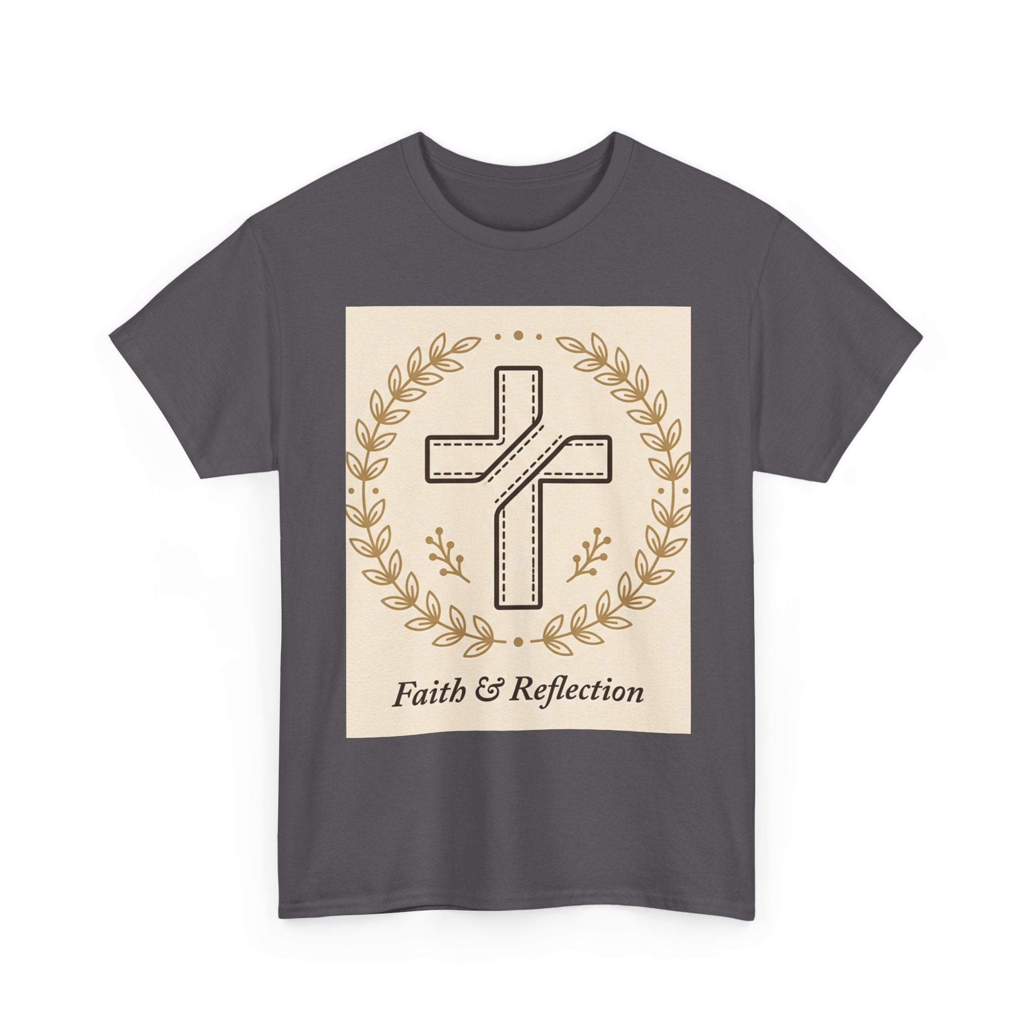 Faith & Reflection Cross T-Shirt | Christian Scripture Tee