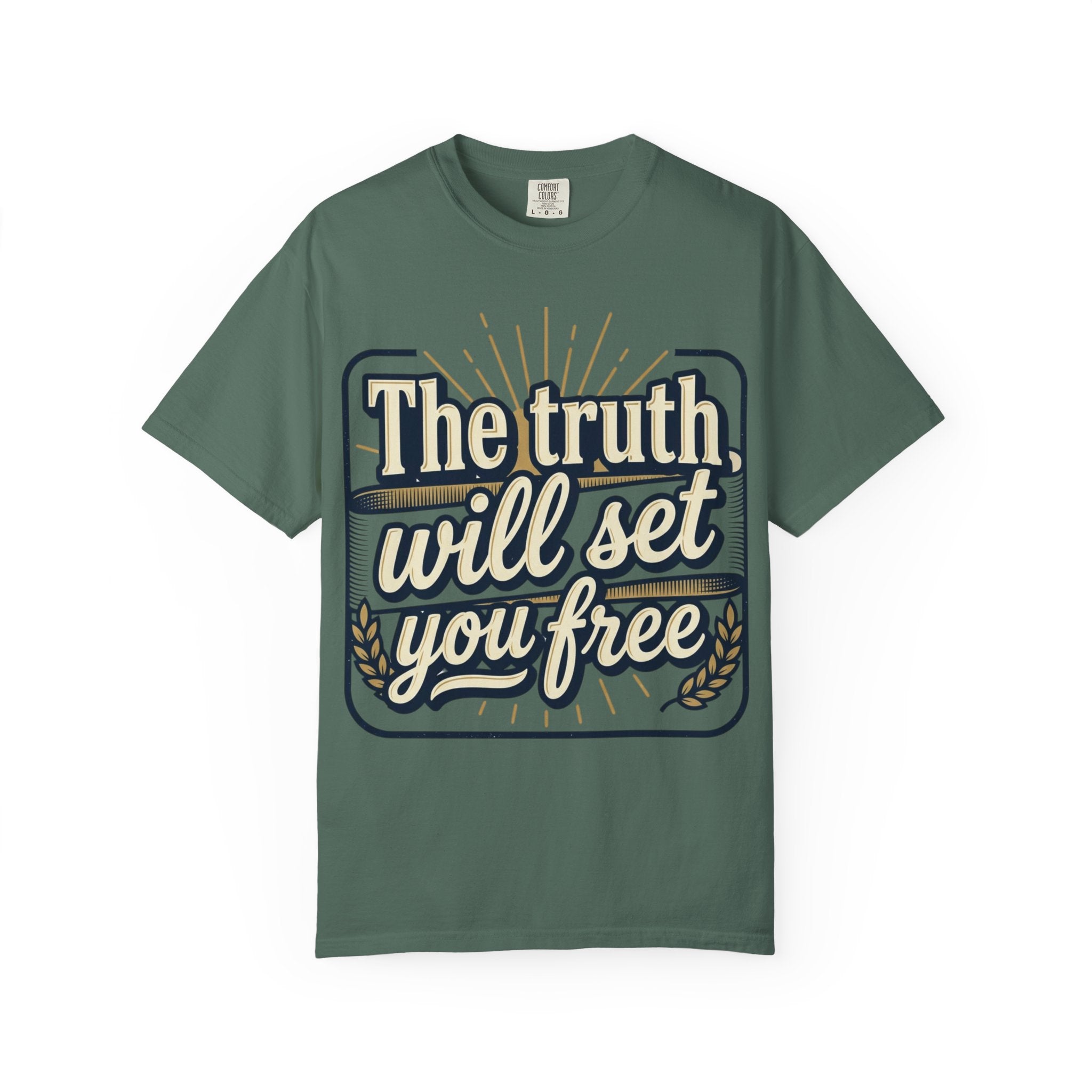 T-Shirt — "The Truth Will Set You Free" Inspirational Graphic Tee