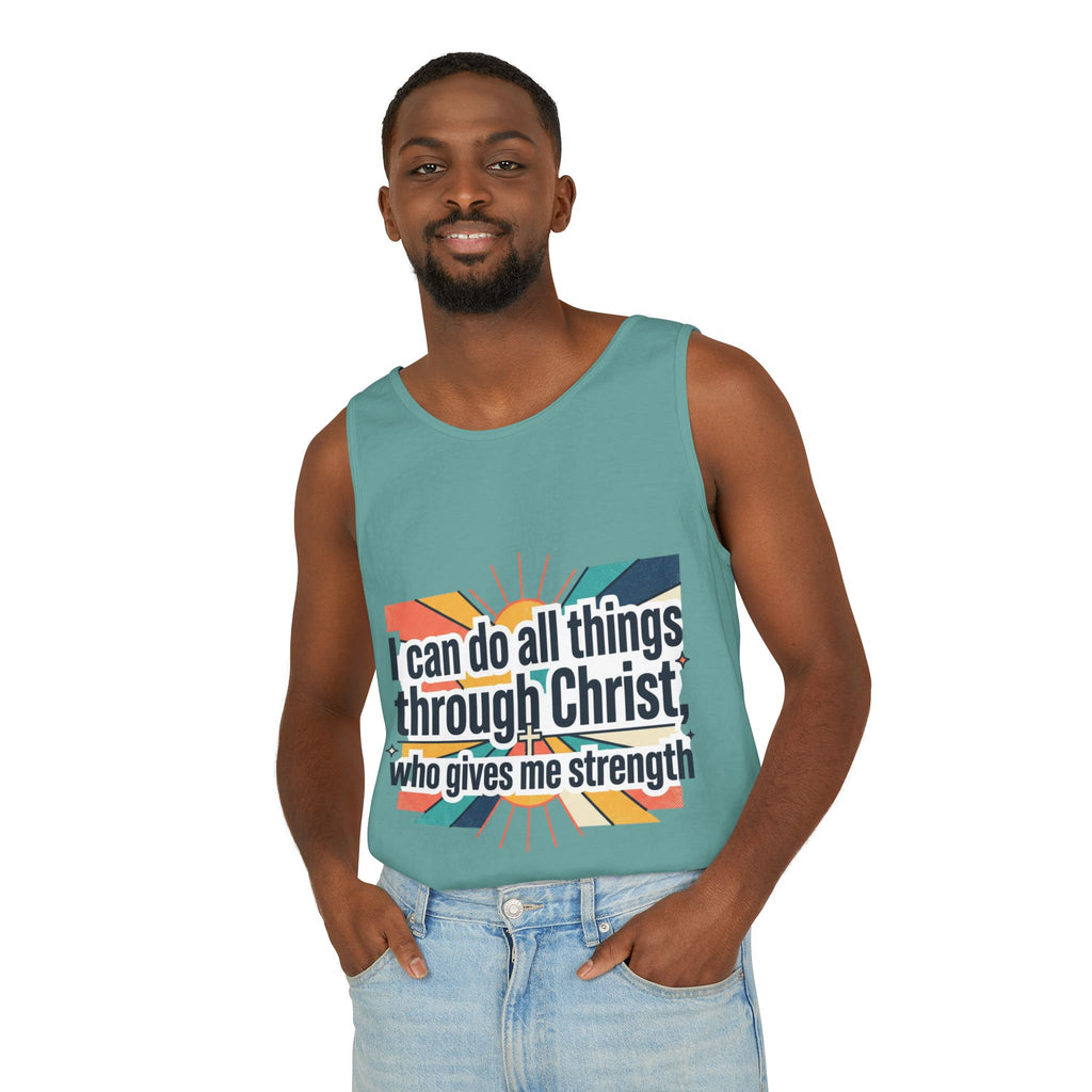 I can do all things tank top | Christian faith apparel