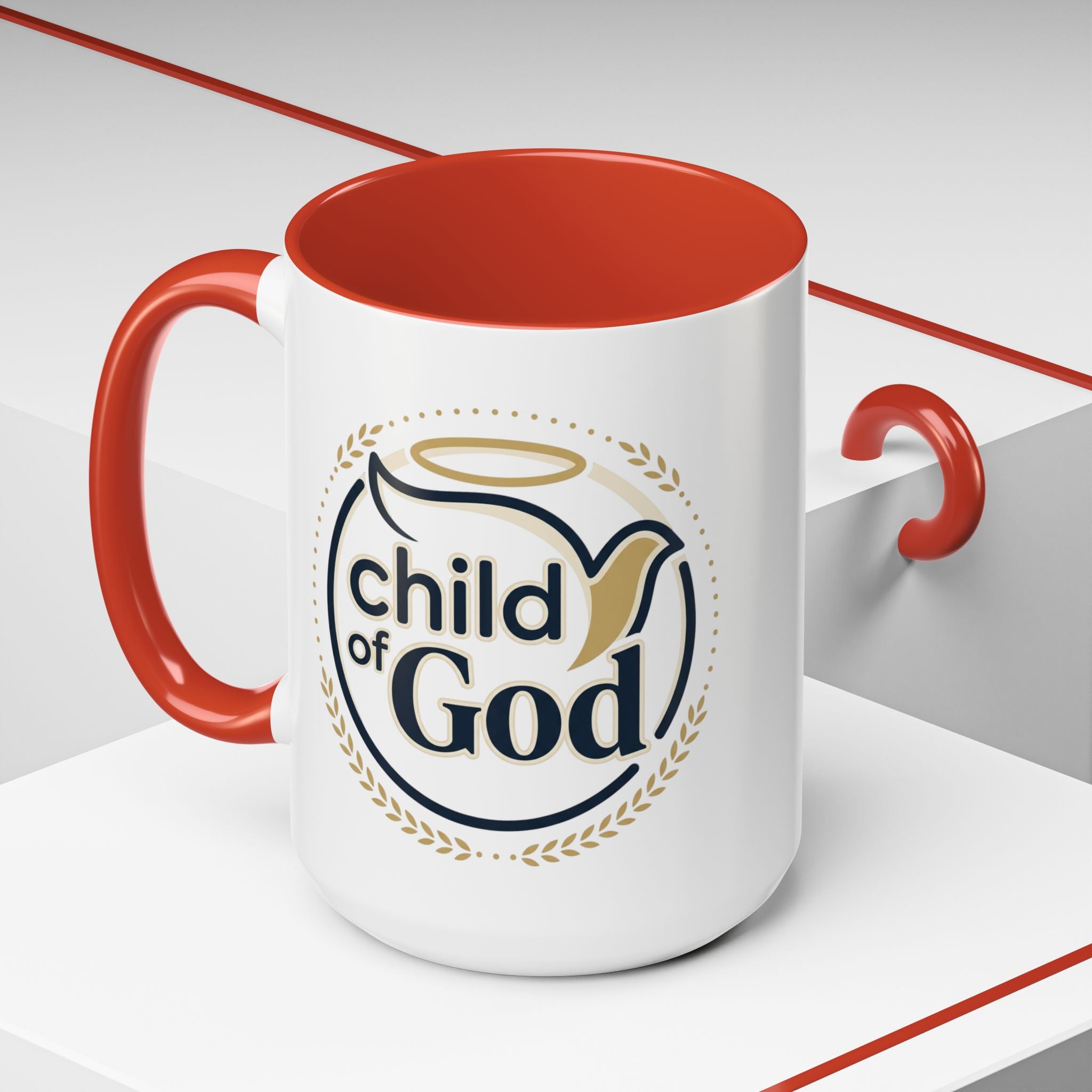 Child of God Accent Coffee Mug — 11/15 oz Christian Faith Ceramic Mug
