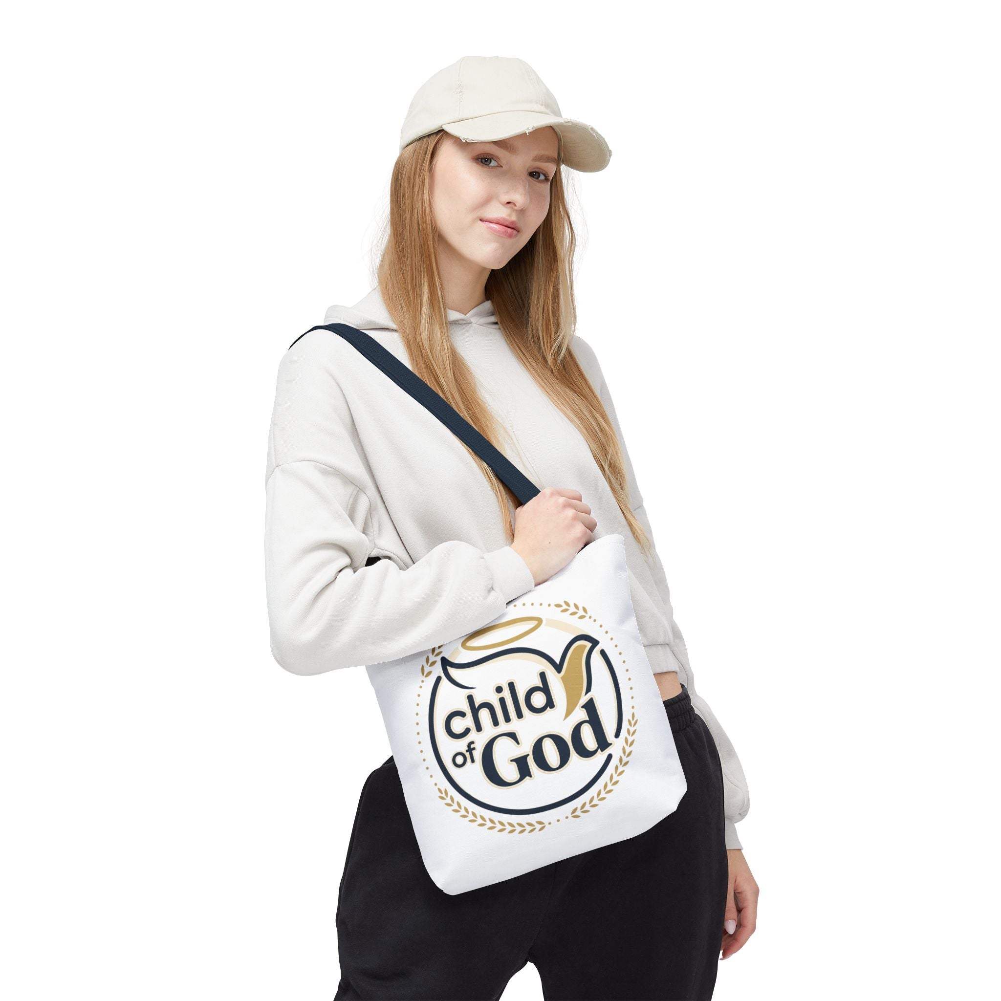 Child of God Tote Bag — All-Over Print Christian Canvas Tote