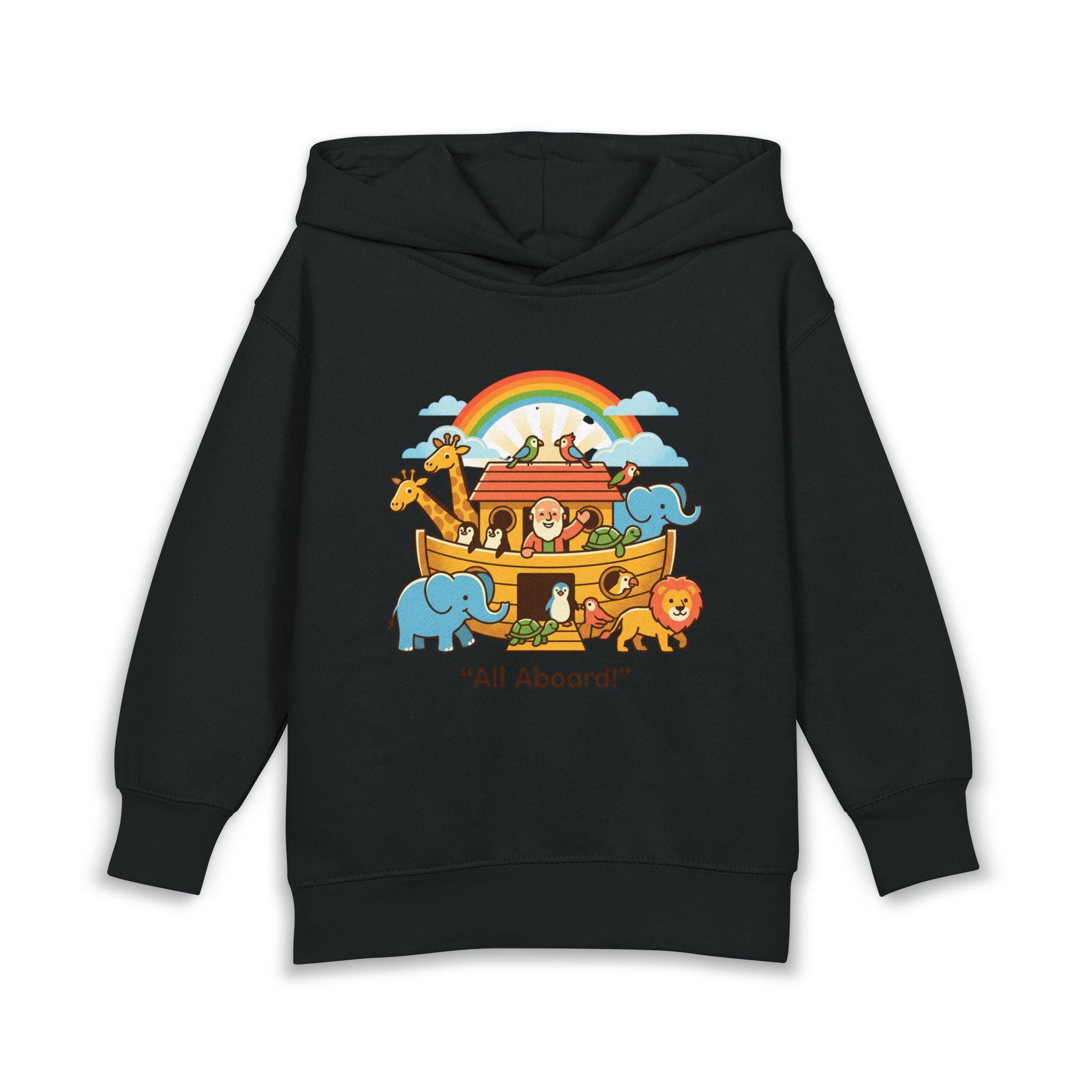All aboard ark toddler hoodie | cute illustration pullover