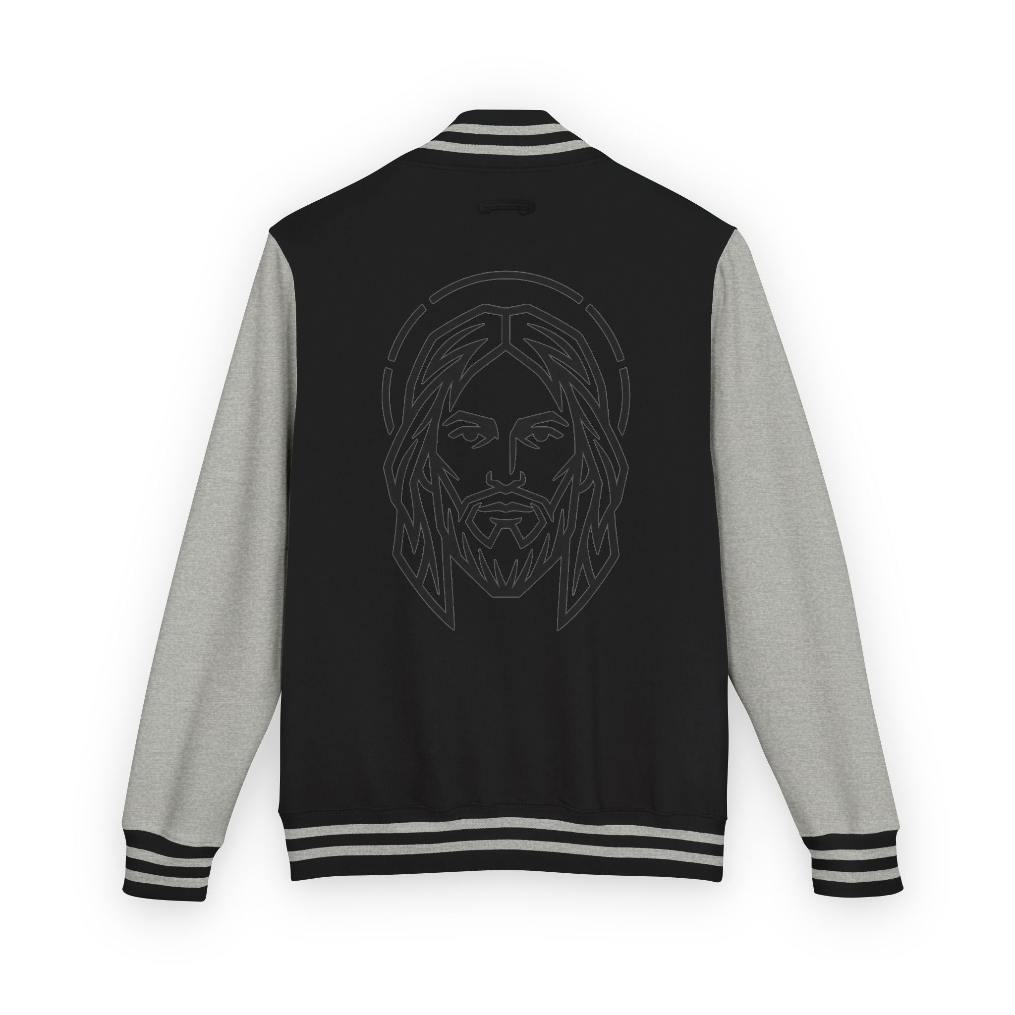 Christ Emblem Letterman Jacket | Red White Varsity