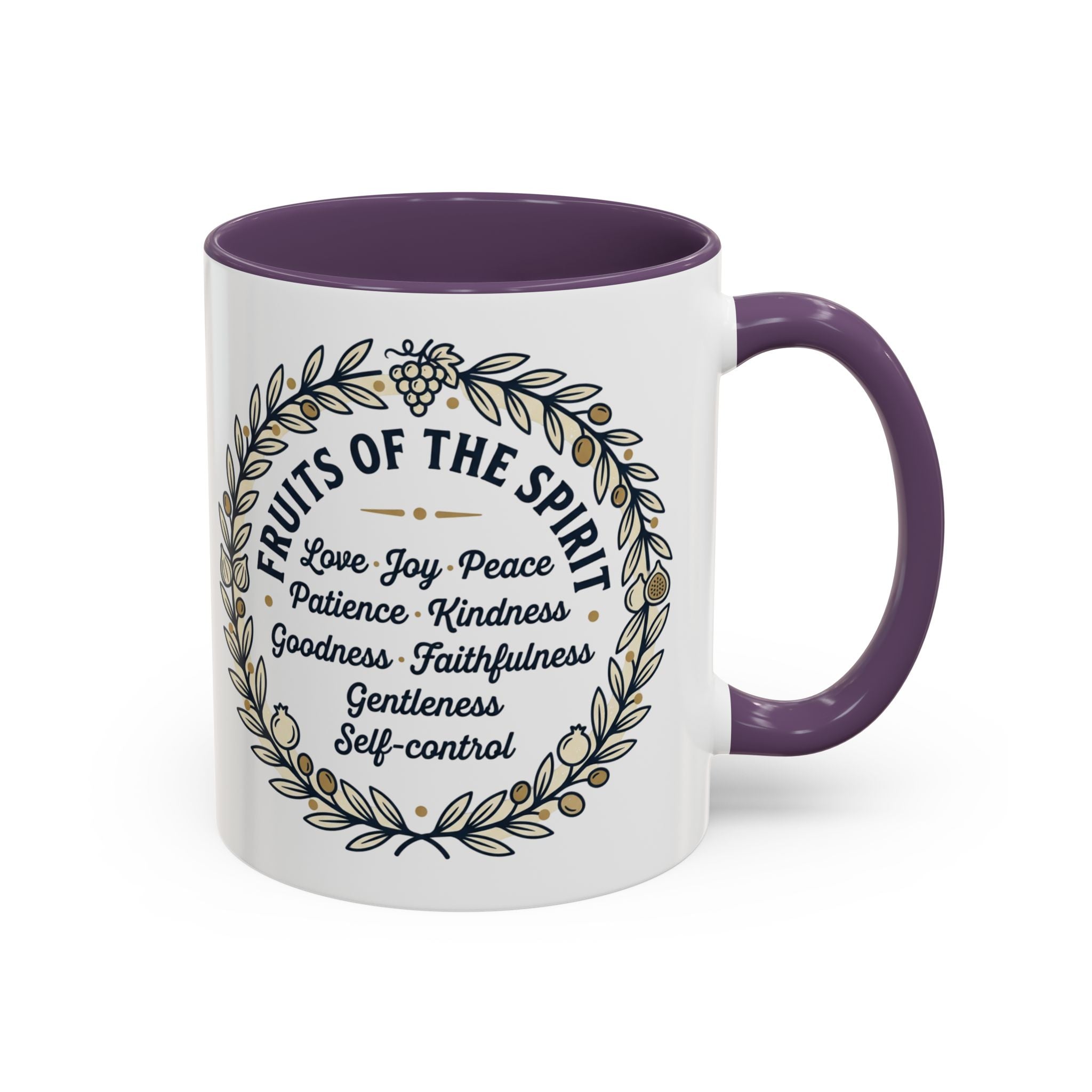 Fruits of the spirit Script Mug | Accent Coffee Mug