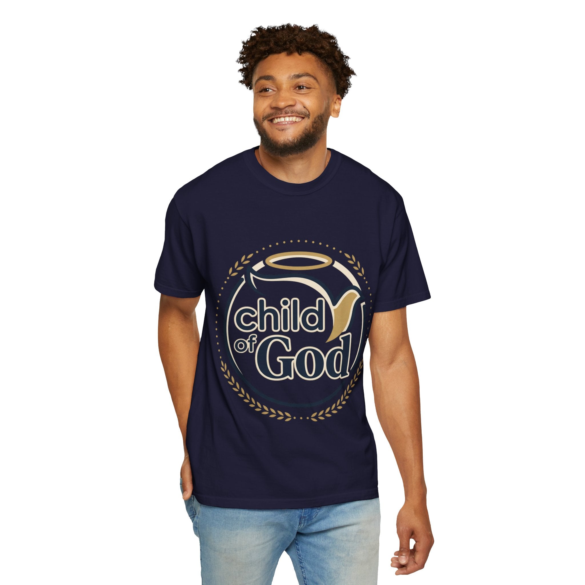 Child of God T‑Shirt — Faith Christian Tee with Dove & Halo