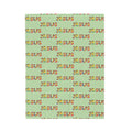 Jesus Velveteen Blanket | Monochrome Religious Throw
