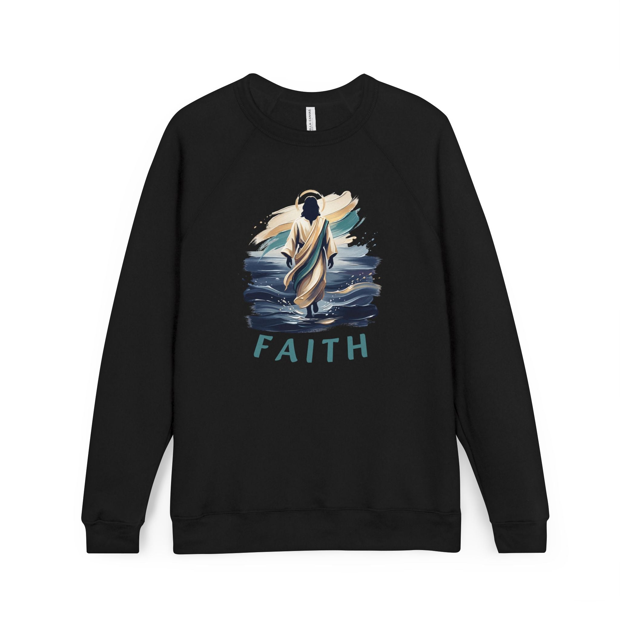 Christian walking on water Sweatshirt — "Faith"