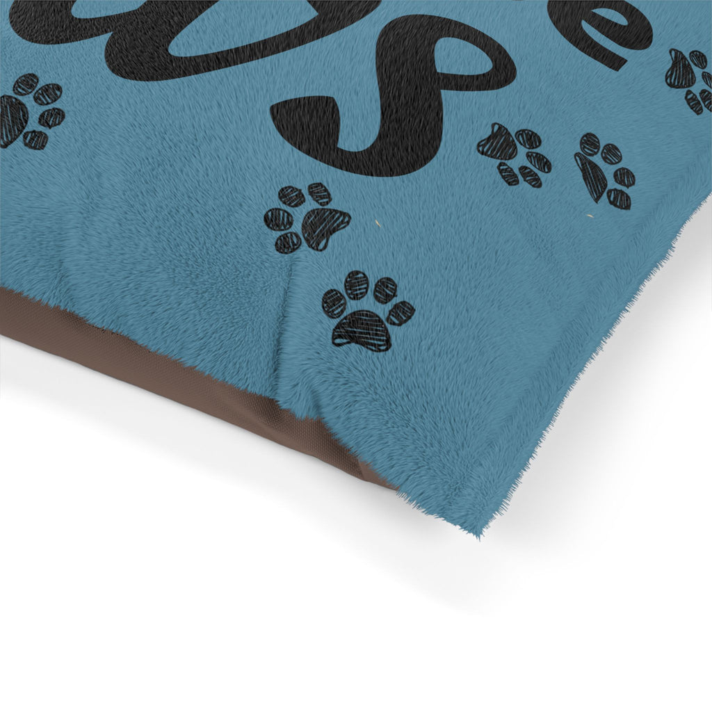 Bless these Paws Pet Bed — "Faithful friend, bless these Paws bed" Paw-Print Dog Bed