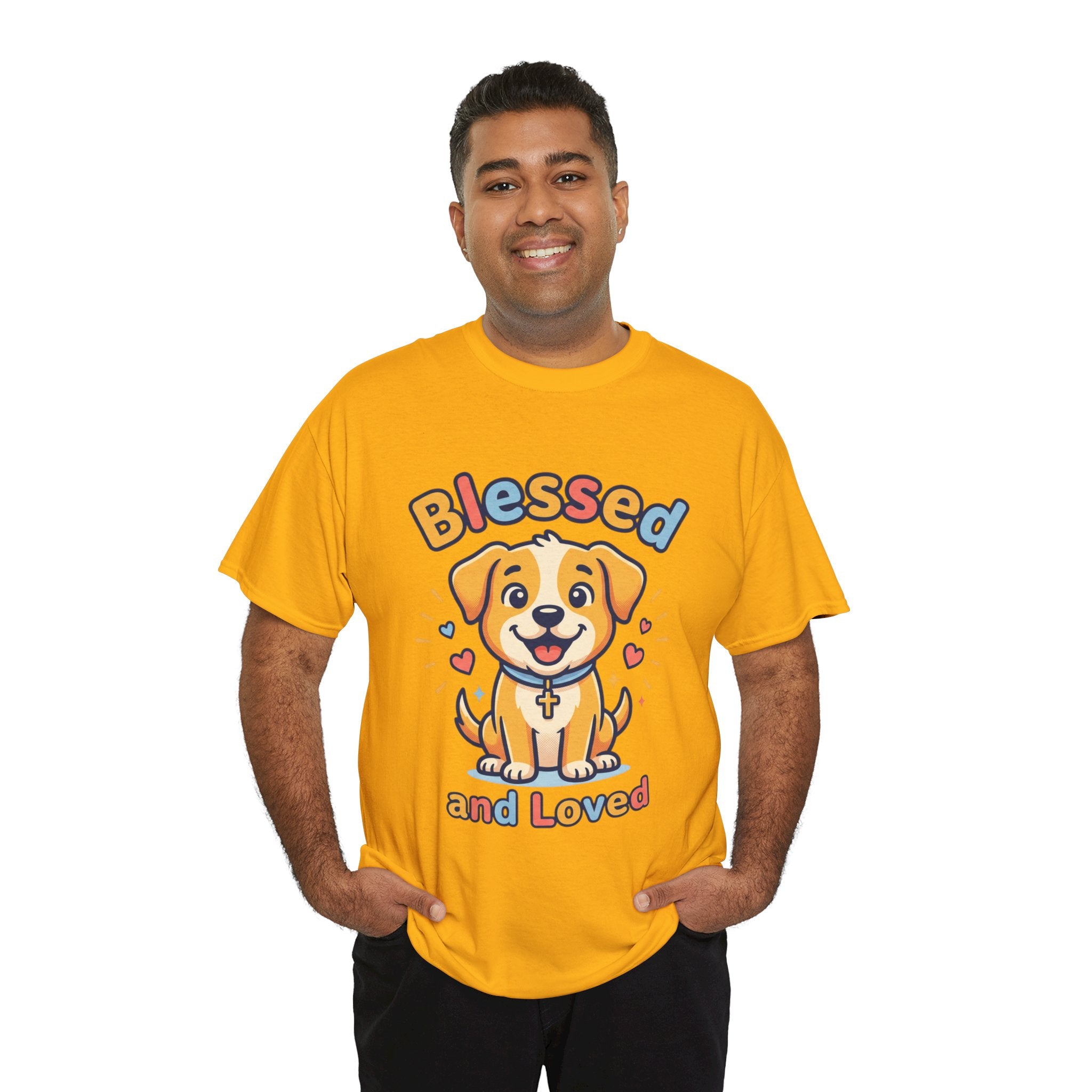 Blessed and Loved Puppy T-Shirt — Cute Dog Graphic Tee for Pet Lovers