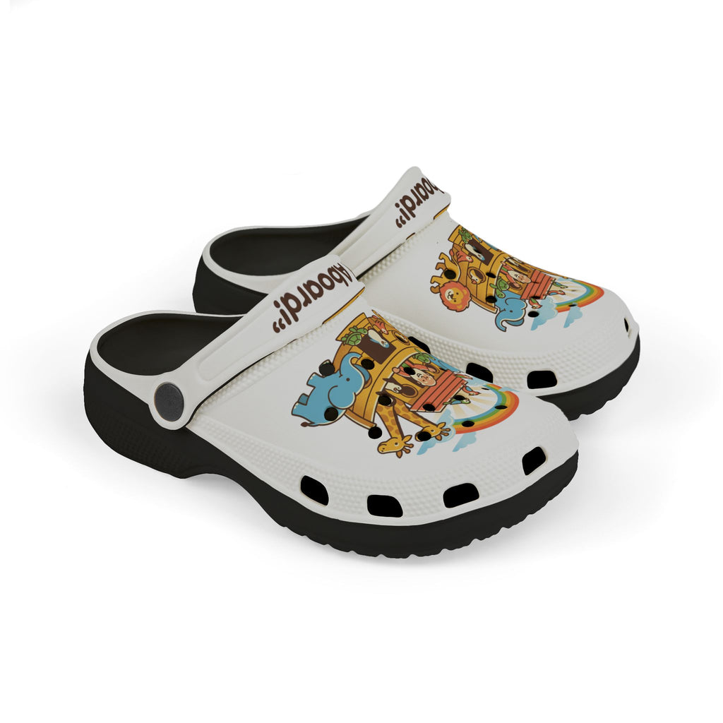 Noah's Ark Animals All Aboard Clogs | Kids EVA Foam Clogs