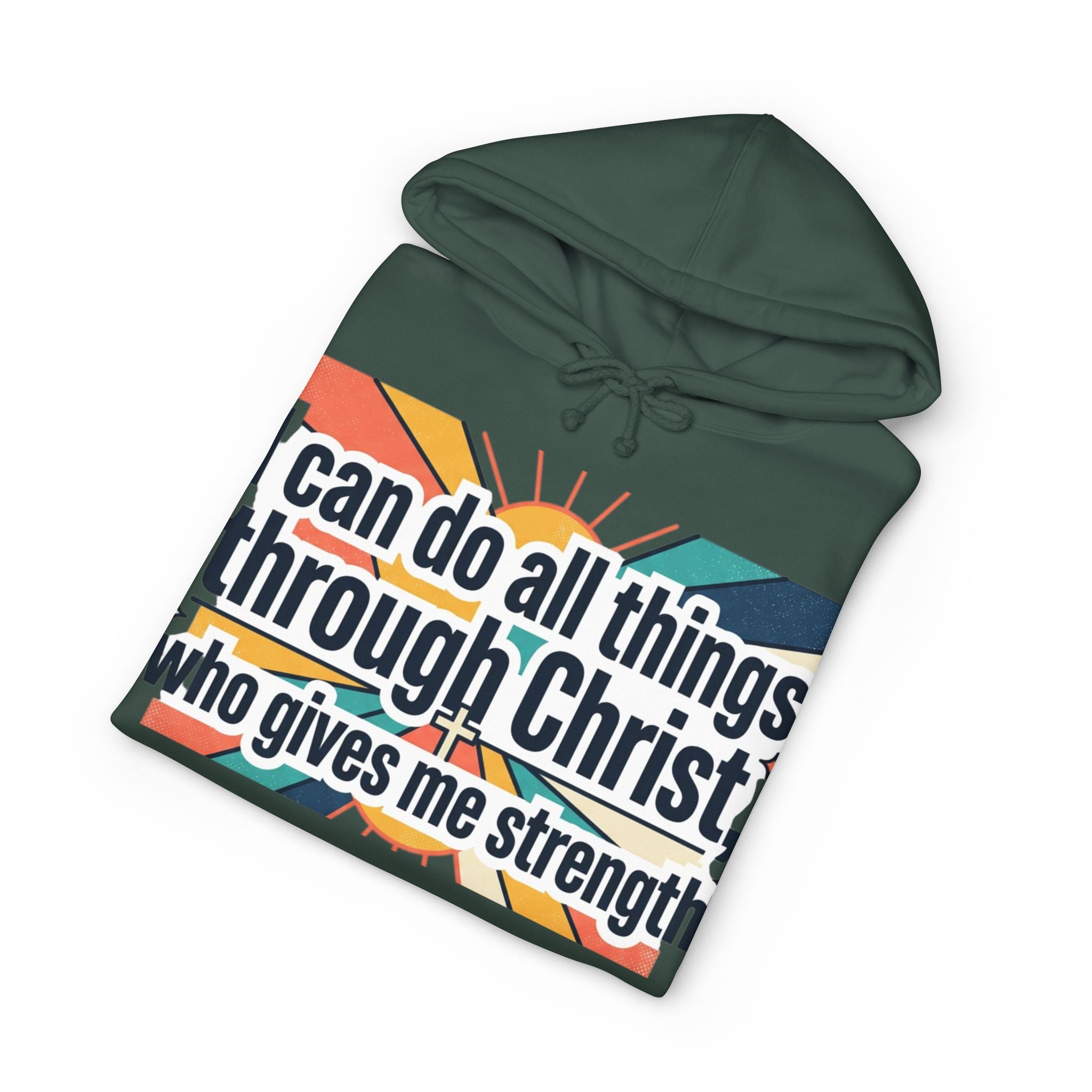 All things through God Hooded Sweatshirt