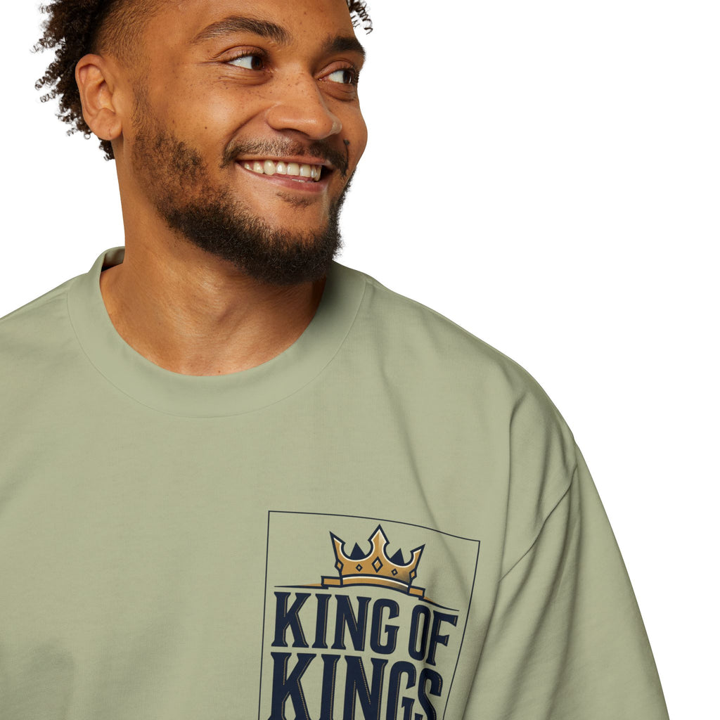 King of Kings Tee — Men's Oversized Graphic T-Shirt with Crown Design