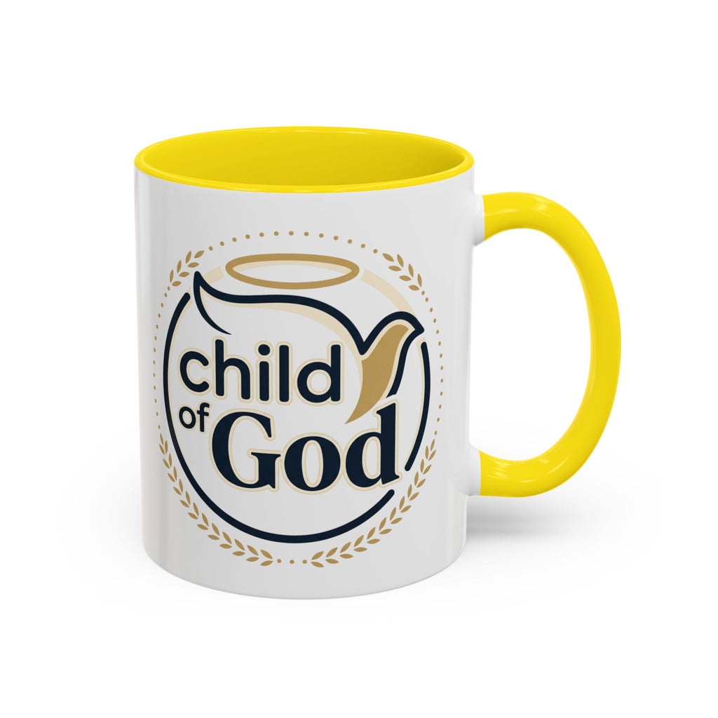 Child of God Accent Coffee Mug — 11/15 oz Christian Faith Ceramic Mug
