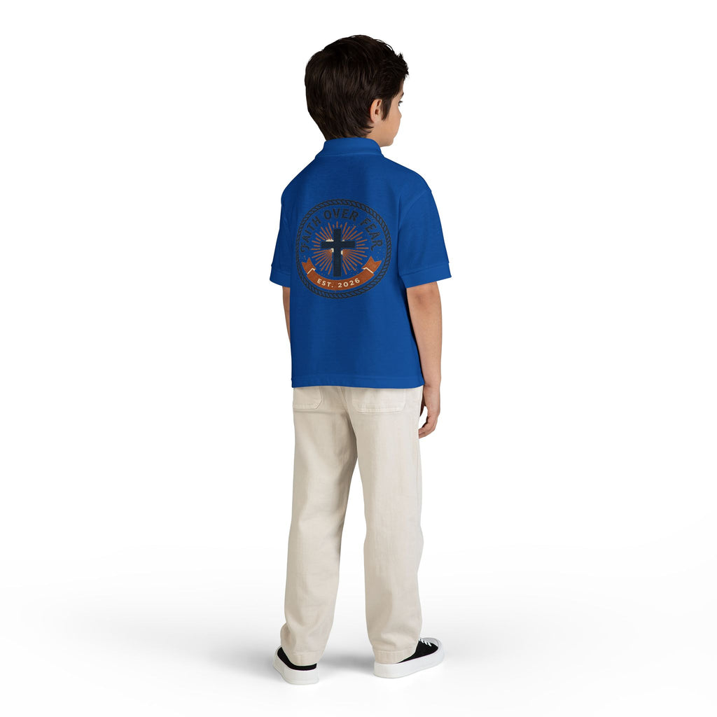 Faith over Fear design Youth Polo