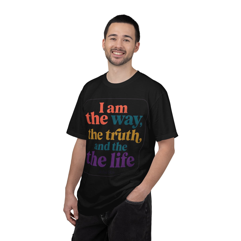 Christian T-Shirt — "I Am the Way, the Truth, and the Life" Retro Scripture Tee (John 14:6)