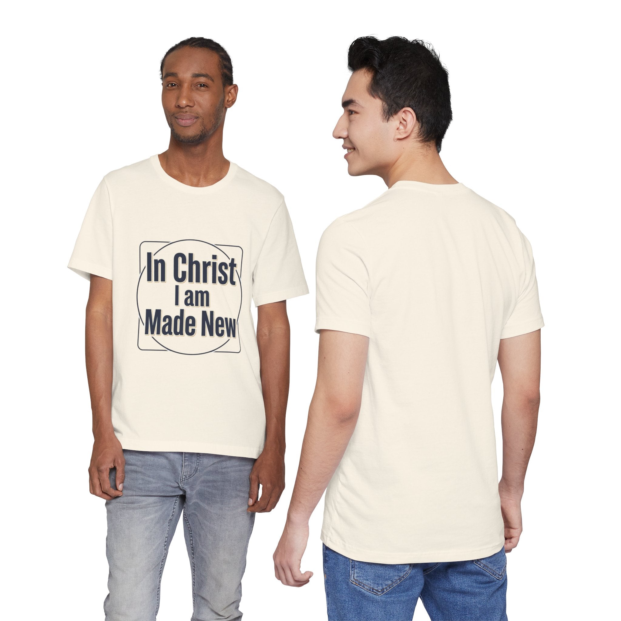 In Christ I Am Made New Tee | Christian encouragement, pastel retro