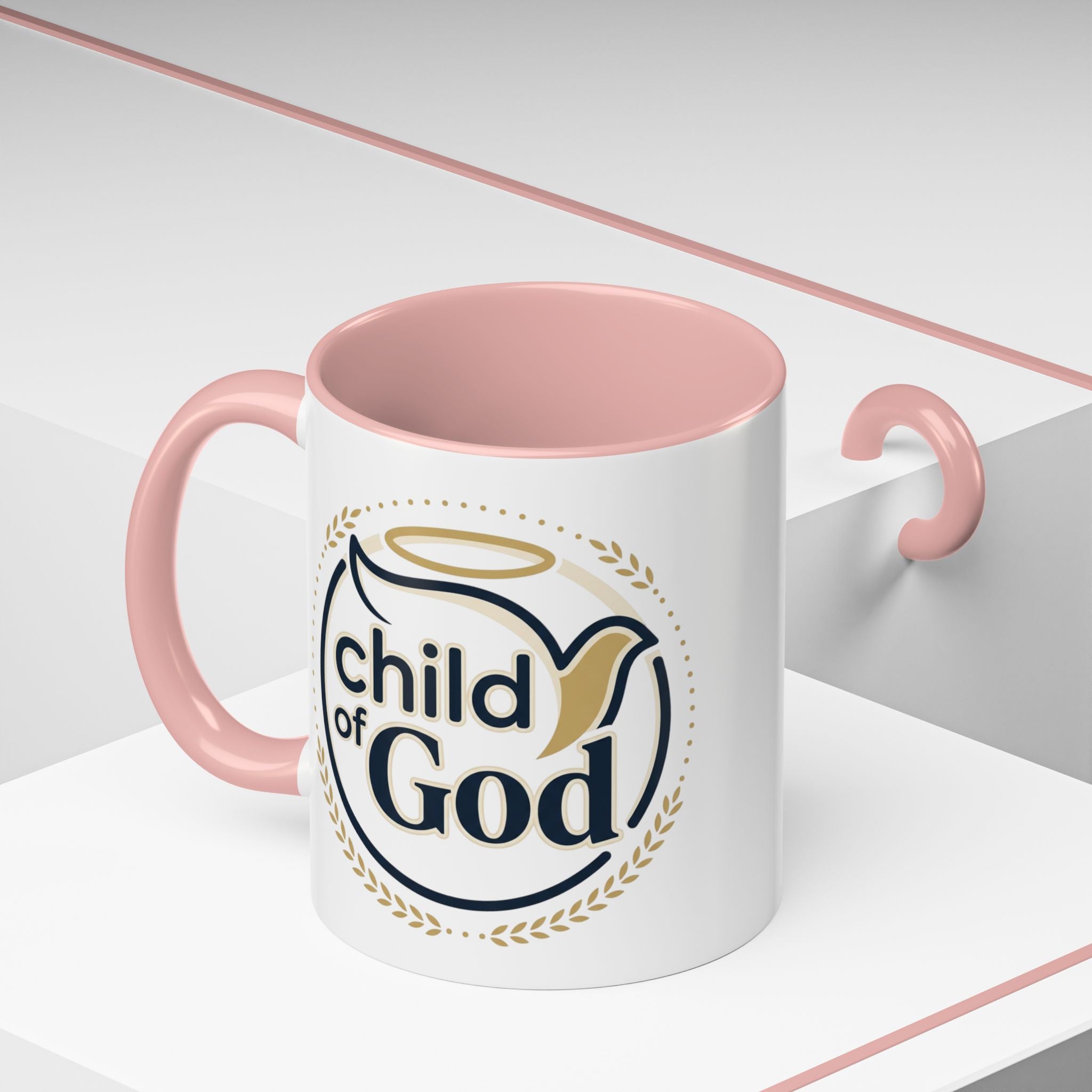 Child of God Accent Coffee Mug — 11/15 oz Christian Faith Ceramic Mug