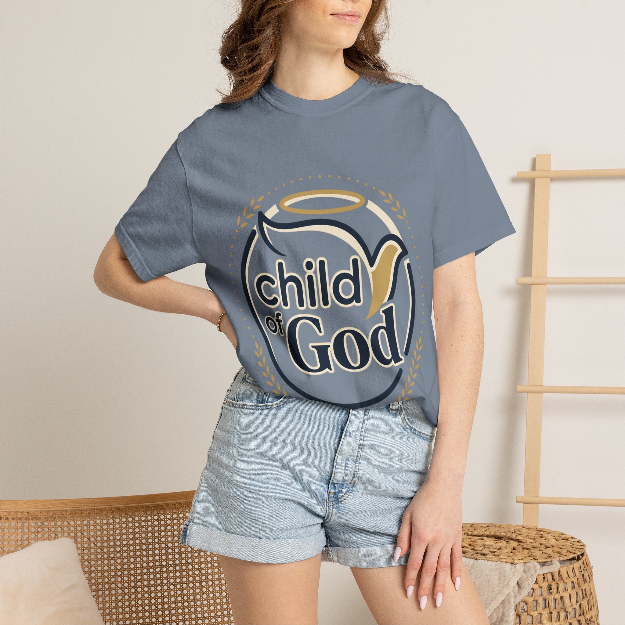 Child of God T‑Shirt — Faith Christian Tee with Dove & Halo